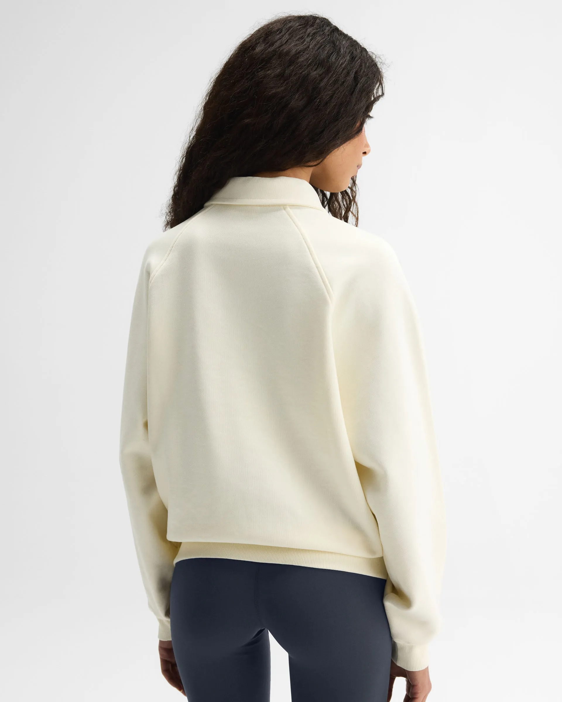 Slouchy Oversized Rugby Sweatshirt - Marshmallow White sold by Adanola product image thumbnail 2