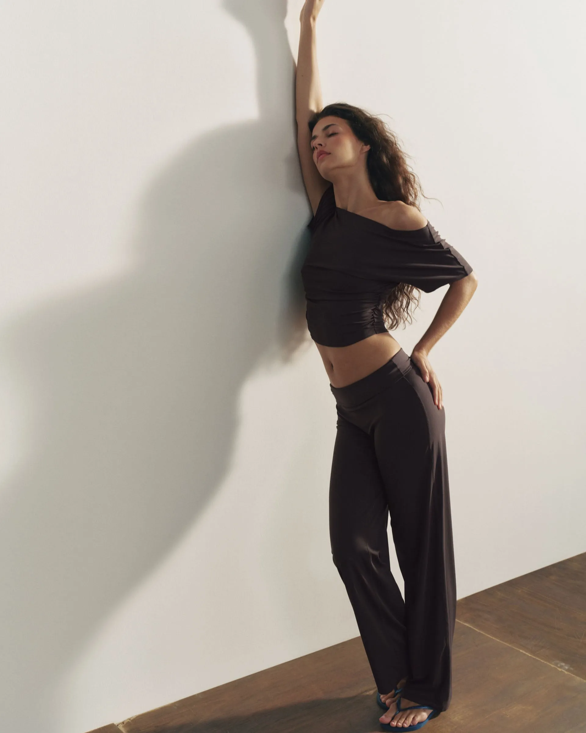 Straight Leg Yoga Pant - Coffee Bean sold by Adanola