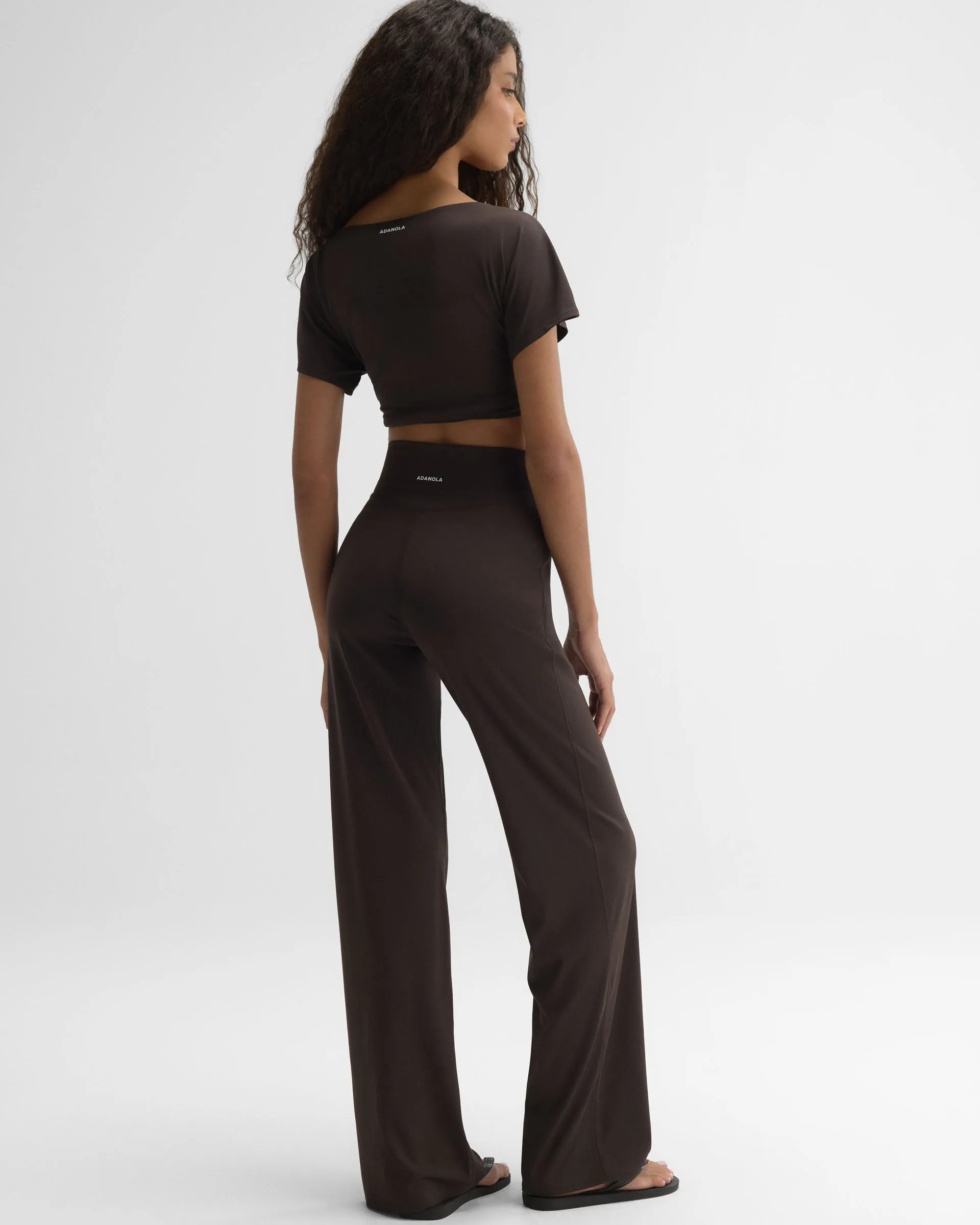 Straight Leg Yoga Pant - Coffee Bean sold by Adanola product image thumbnail 2