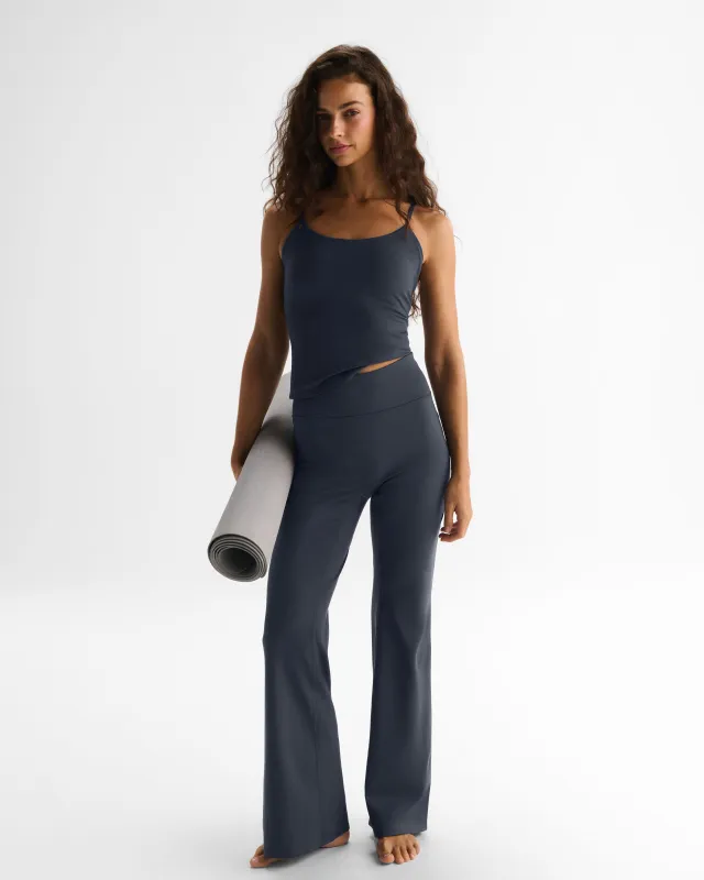 Flared Yoga Pants - Midnight Blue made by Adanola