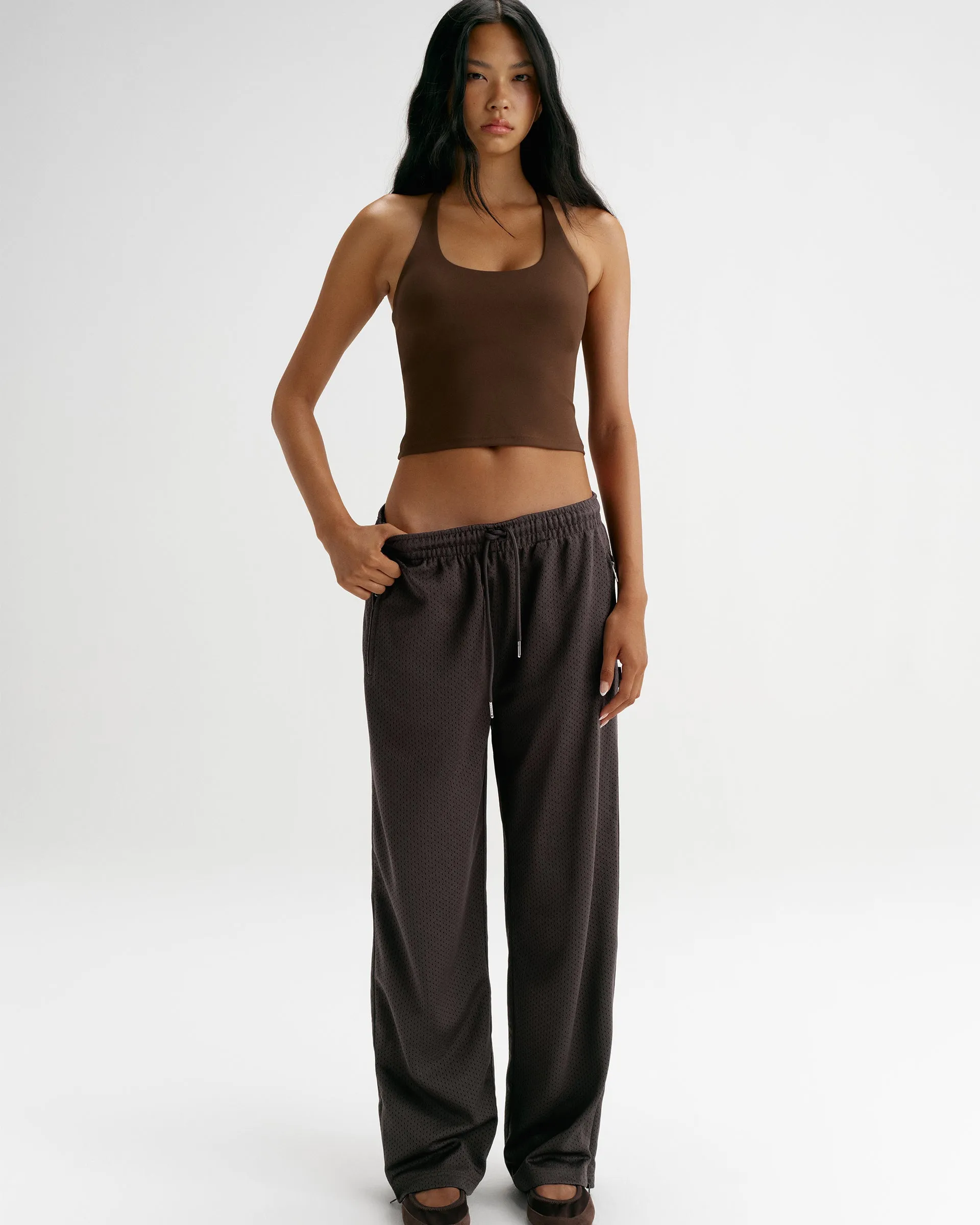 Ultimate Narrow Racer Back Tank - Chocolate Brown sold by Adanola product image thumbnail 4