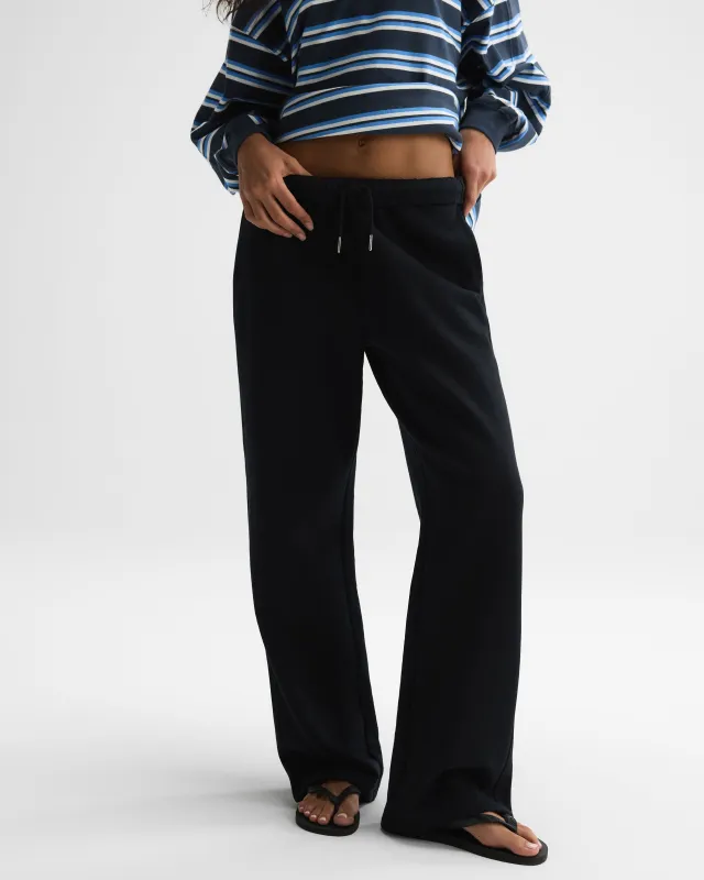 Branded Straight Leg Sweatpants - Black made by Adanola