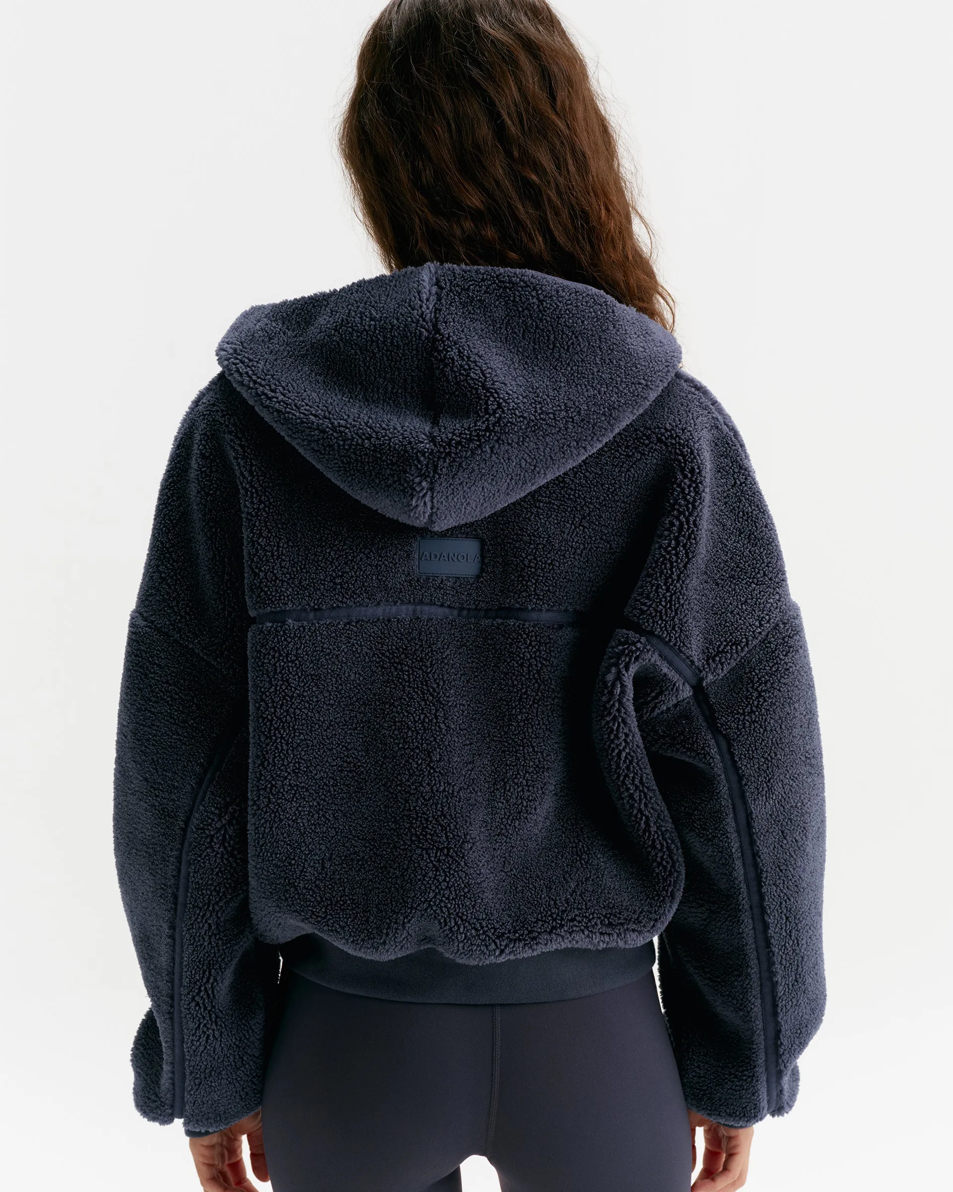 Cropped Hooded Fleece - Midnight Blue sold by Adanola product image thumbnail 2