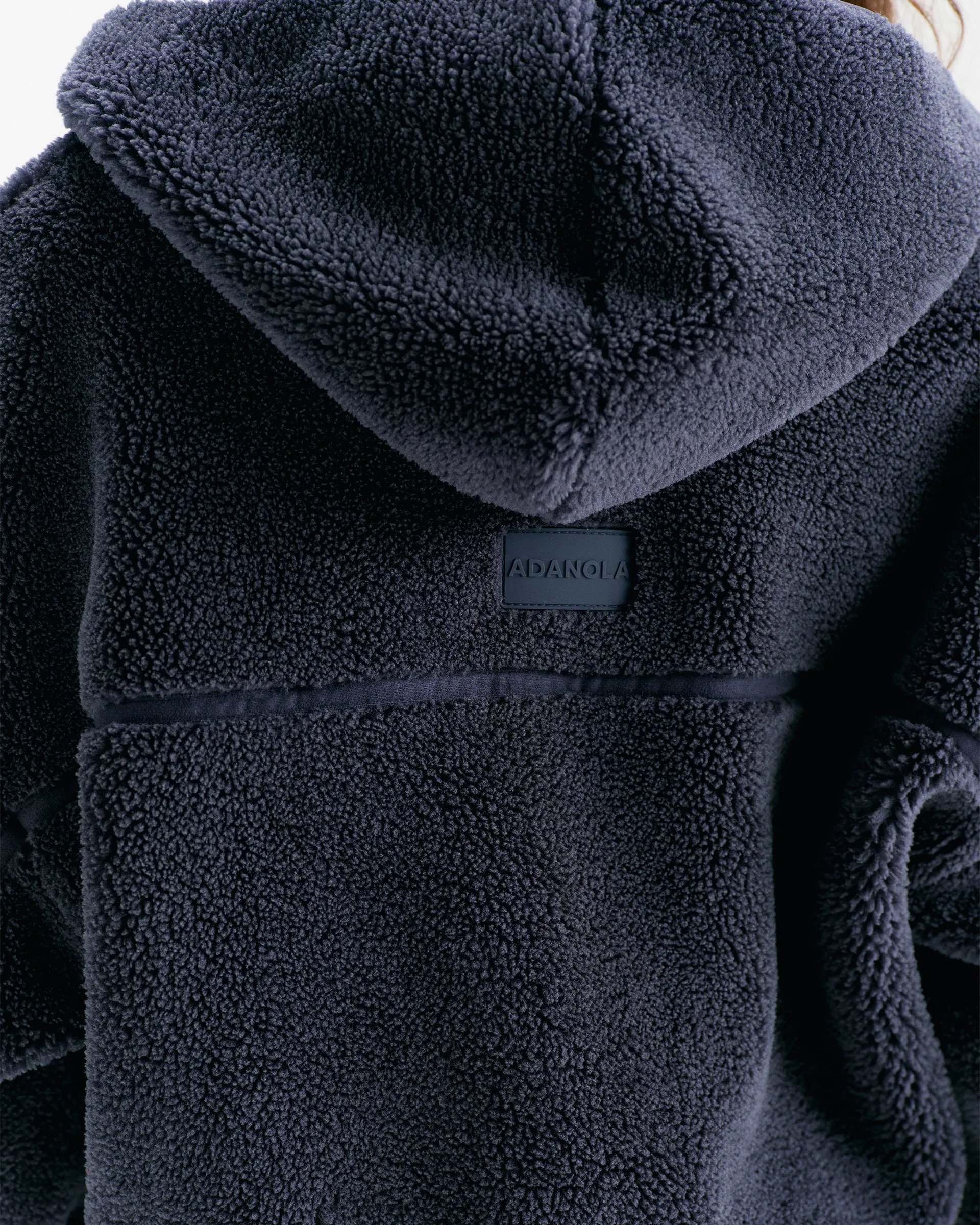 Cropped Hooded Fleece - Midnight Blue sold by Adanola product image thumbnail 4