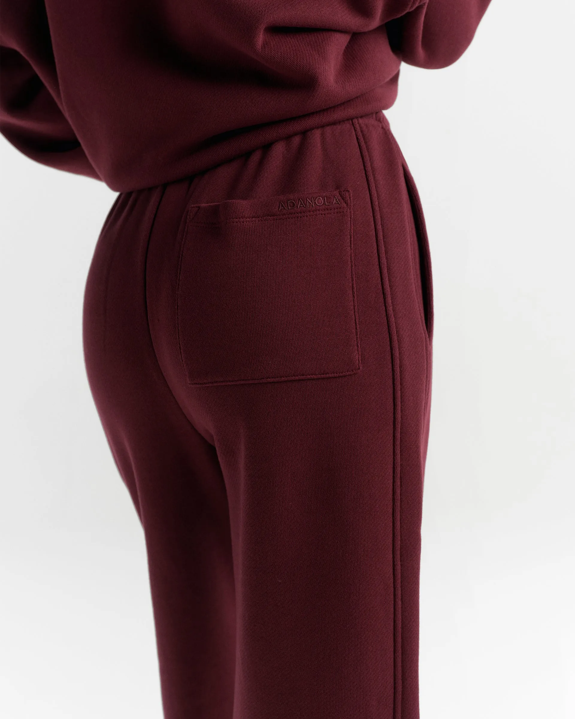 Classic Straight Leg Sweatpants - Damson sold by Adanola product image thumbnail 4