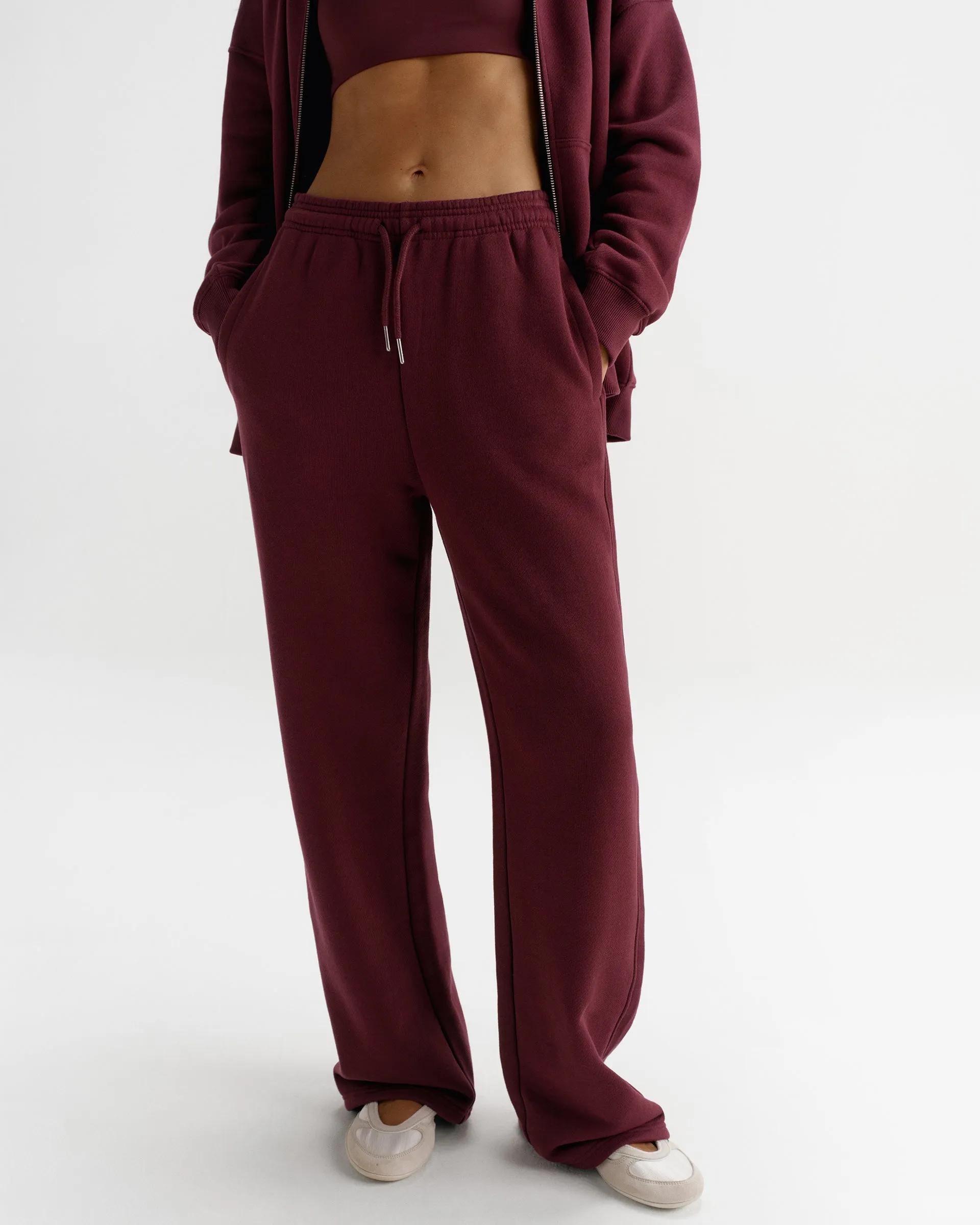 Classic Straight Leg Sweatpants - Damson sold by Adanola product image thumbnail 5