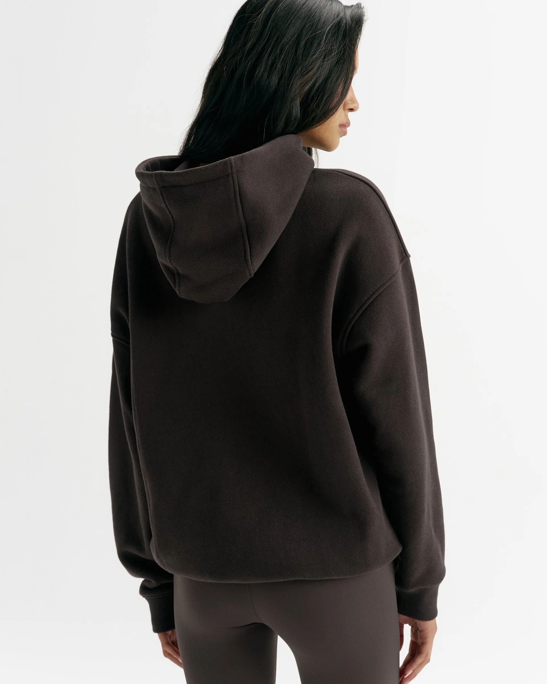 Classic Oversized Hoodie - Coffee Bean sold by Adanola product image thumbnail 2