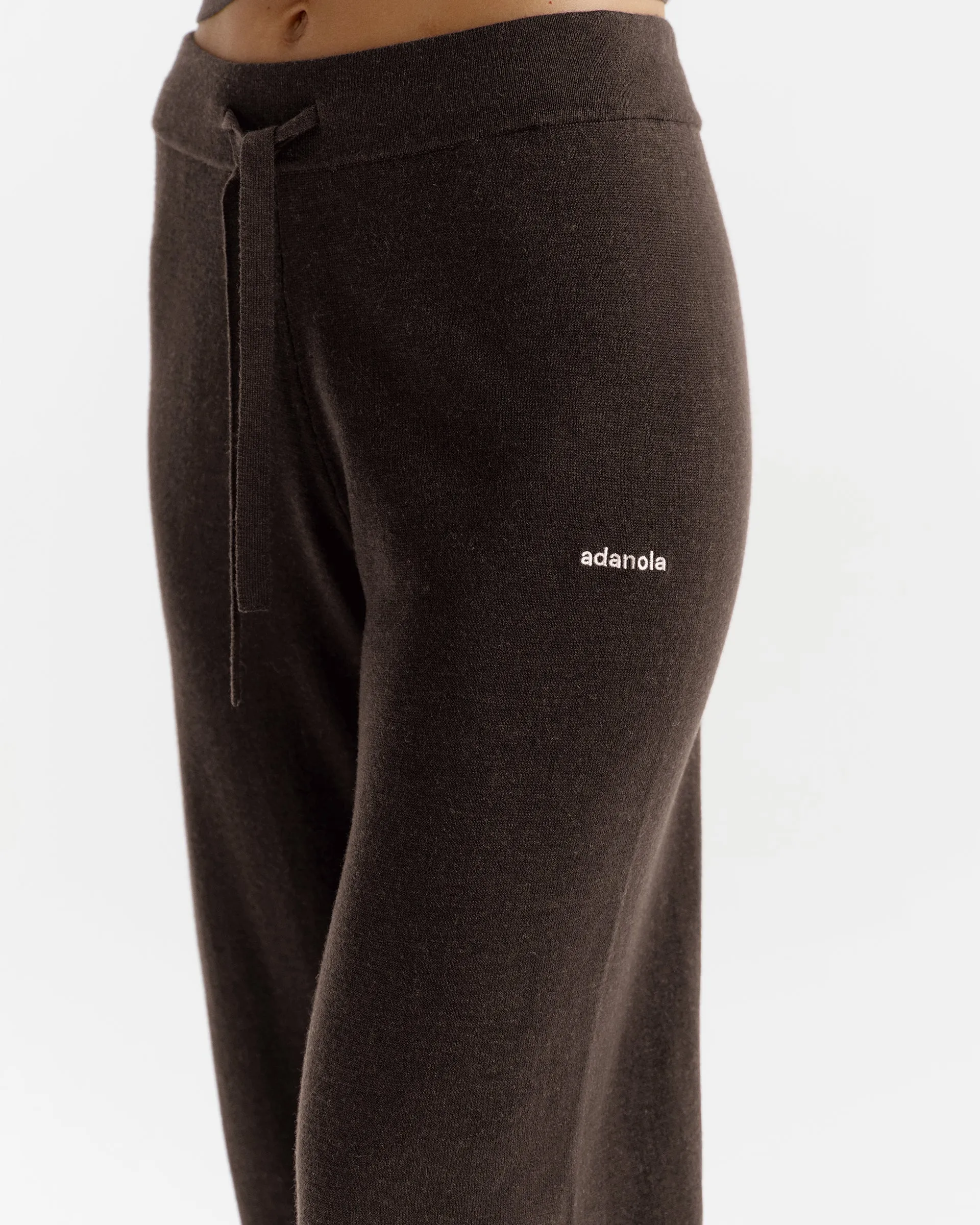 Knit Straight Leg Trousers - Coffee Bean sold by Adanola product image thumbnail 3