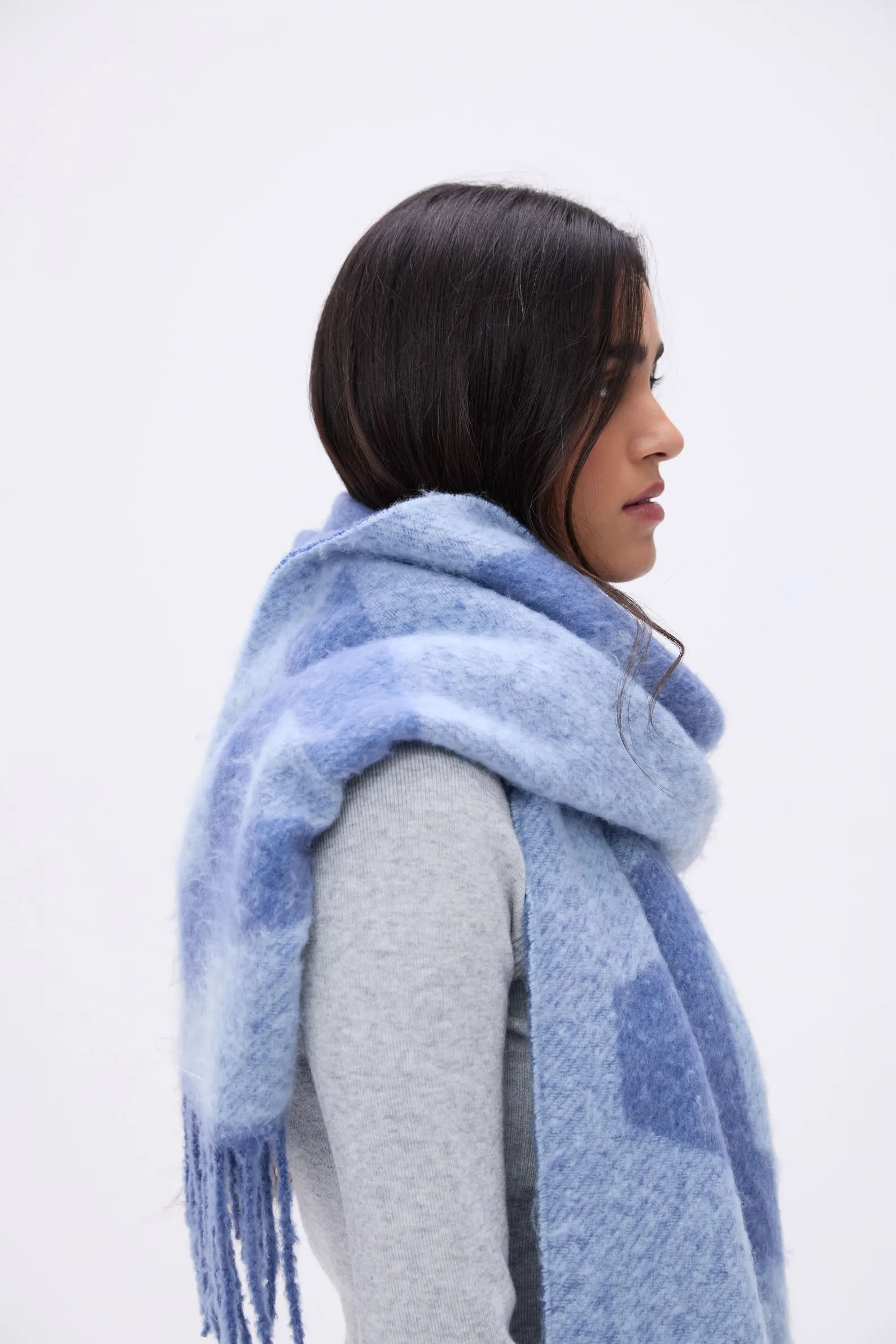 Knit Scarf - Blue | Parallel