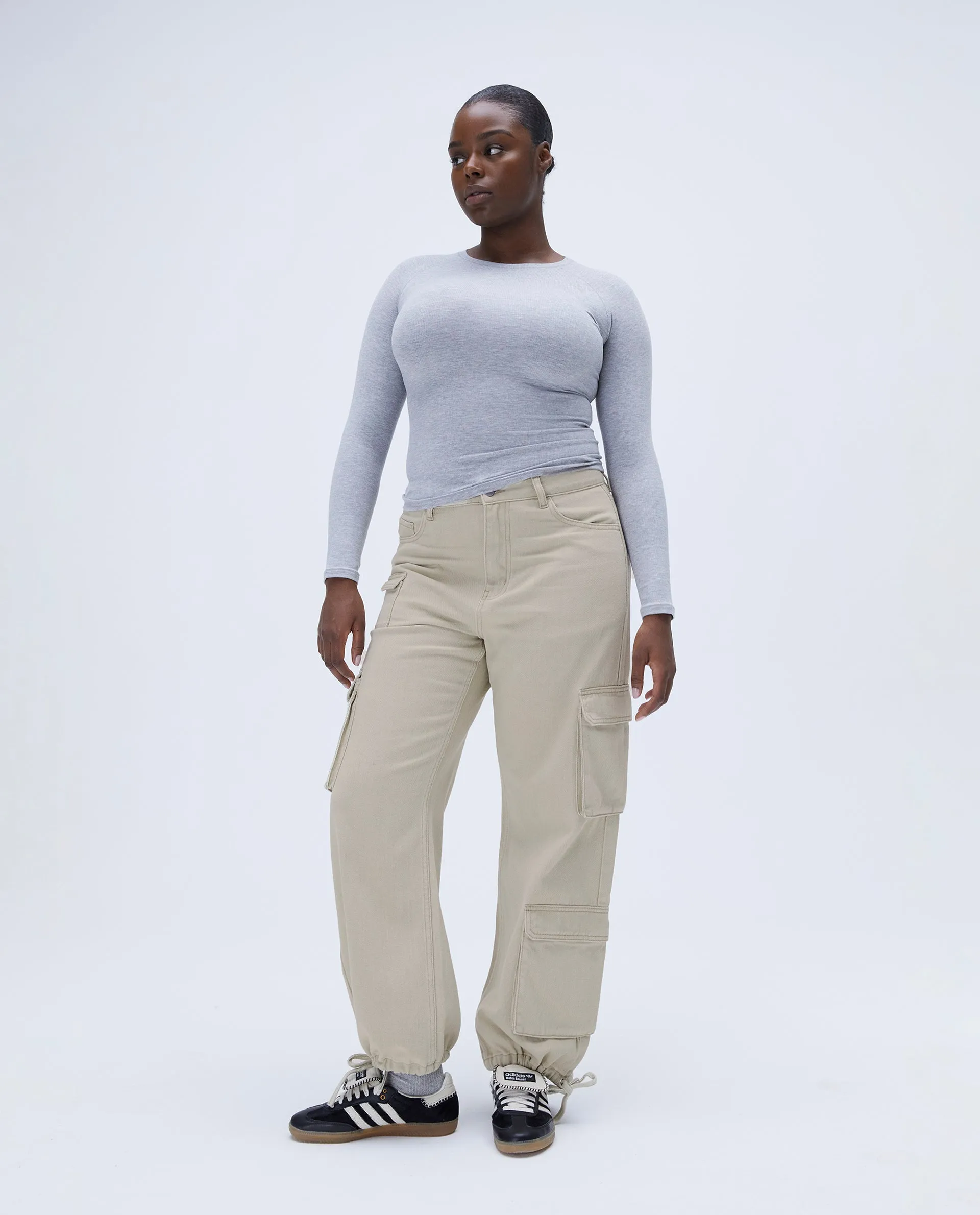 Pocket Detail Cargo Pant - Stone sold by Adanola product image thumbnail 4