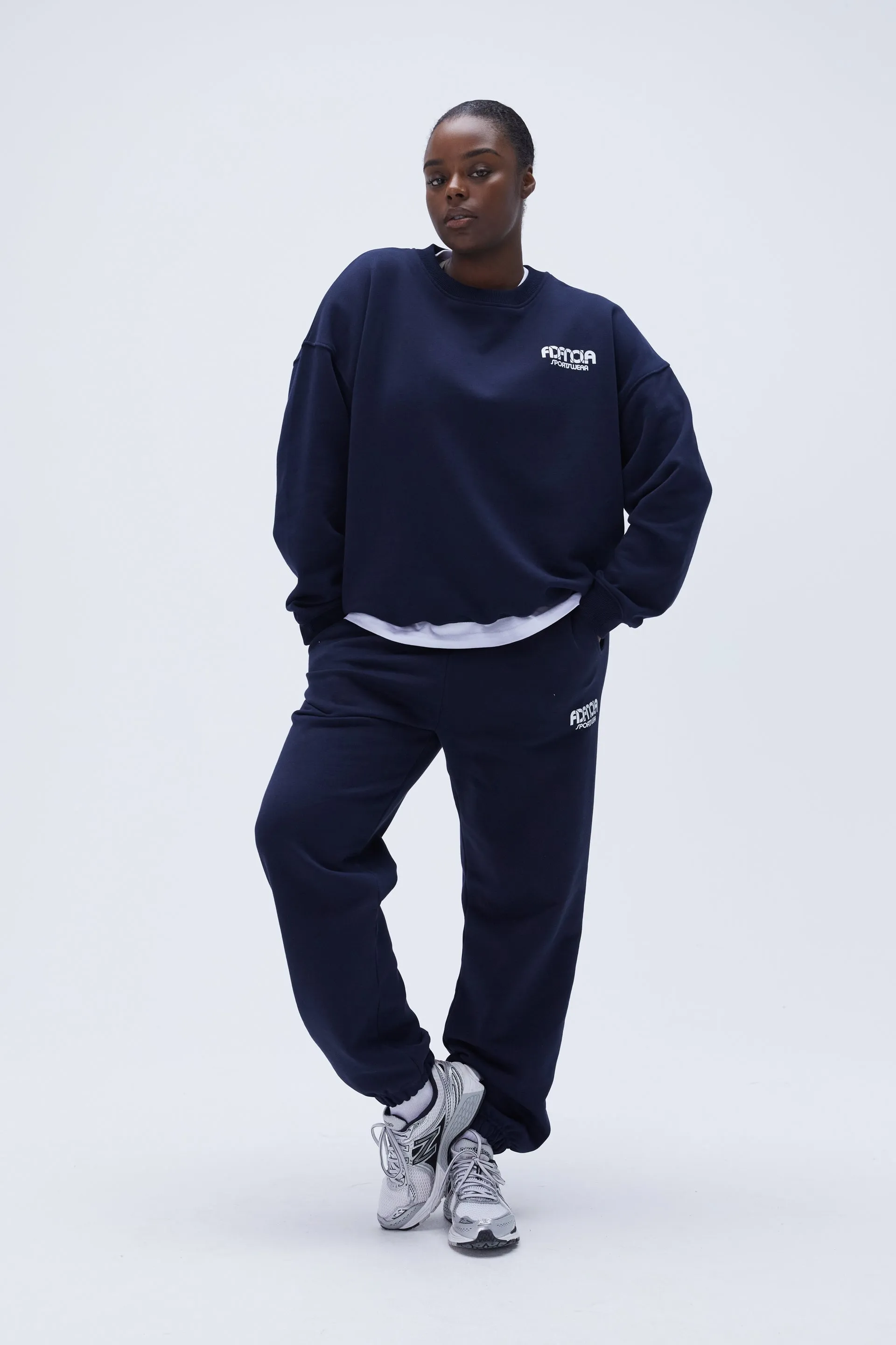 Sportswear Oversized Sweatshirt - Navy Blue sold by Adanola product image thumbnail 3