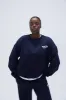 Sportswear Oversized Sweatshirt - Navy Blue sold by Adanola