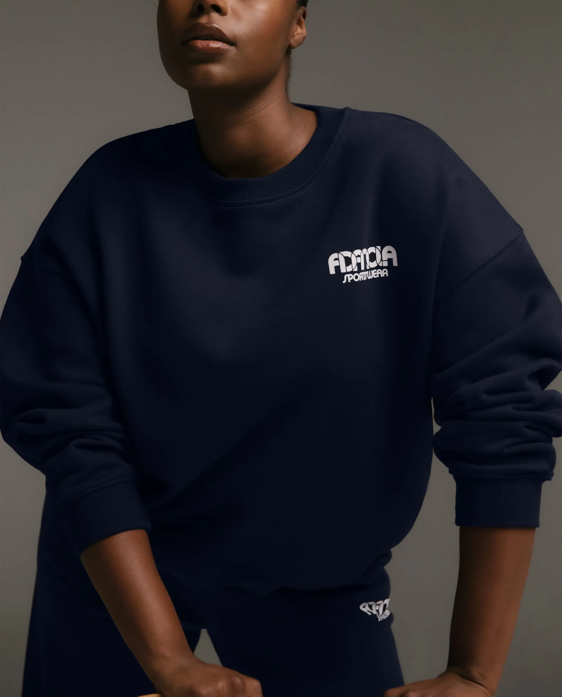 Sportswear Oversized Sweatshirt - Navy Blue sold by Adanola product image thumbnail 2