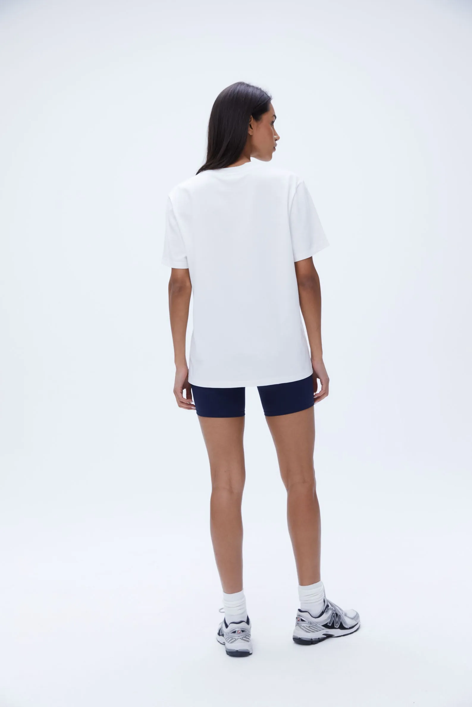 Vintage Sports Short Sleeve Oversized T-shirt - White sold by Adanola product image thumbnail 3