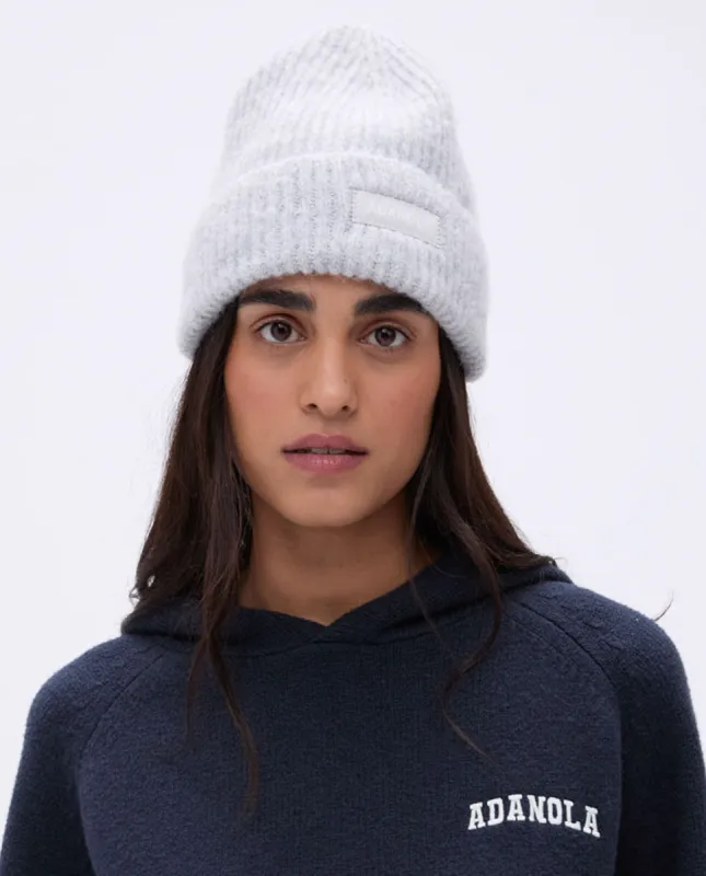 Knit Beanie - Light Grey Melange sold by Adanola
