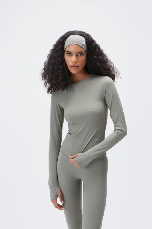 Ultimate Long Sleeve Top - Olive Green sold by Adanola