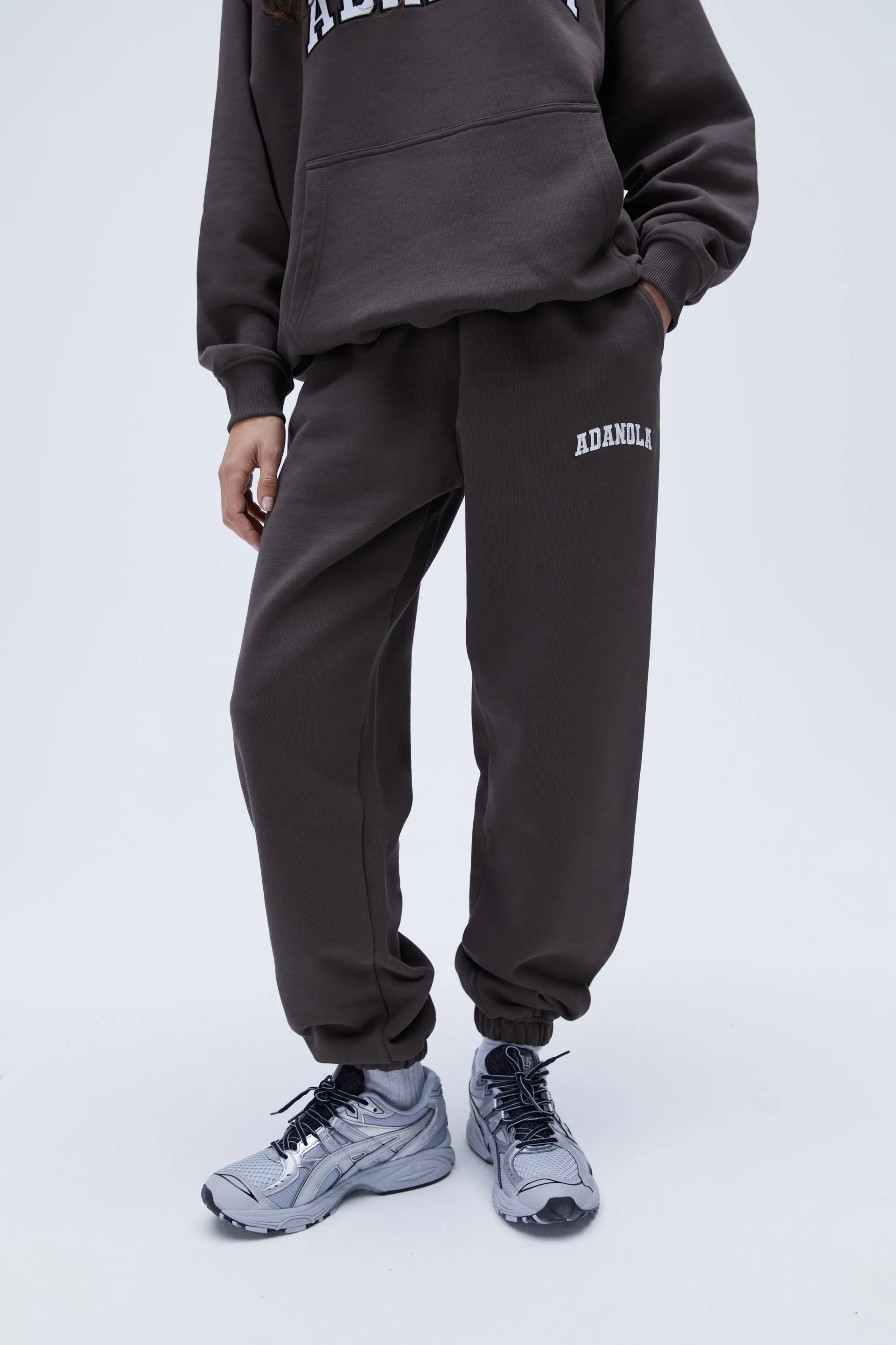 Varsity Sweatpants - Coffee Bean sold by Adanola product image thumbnail 2
