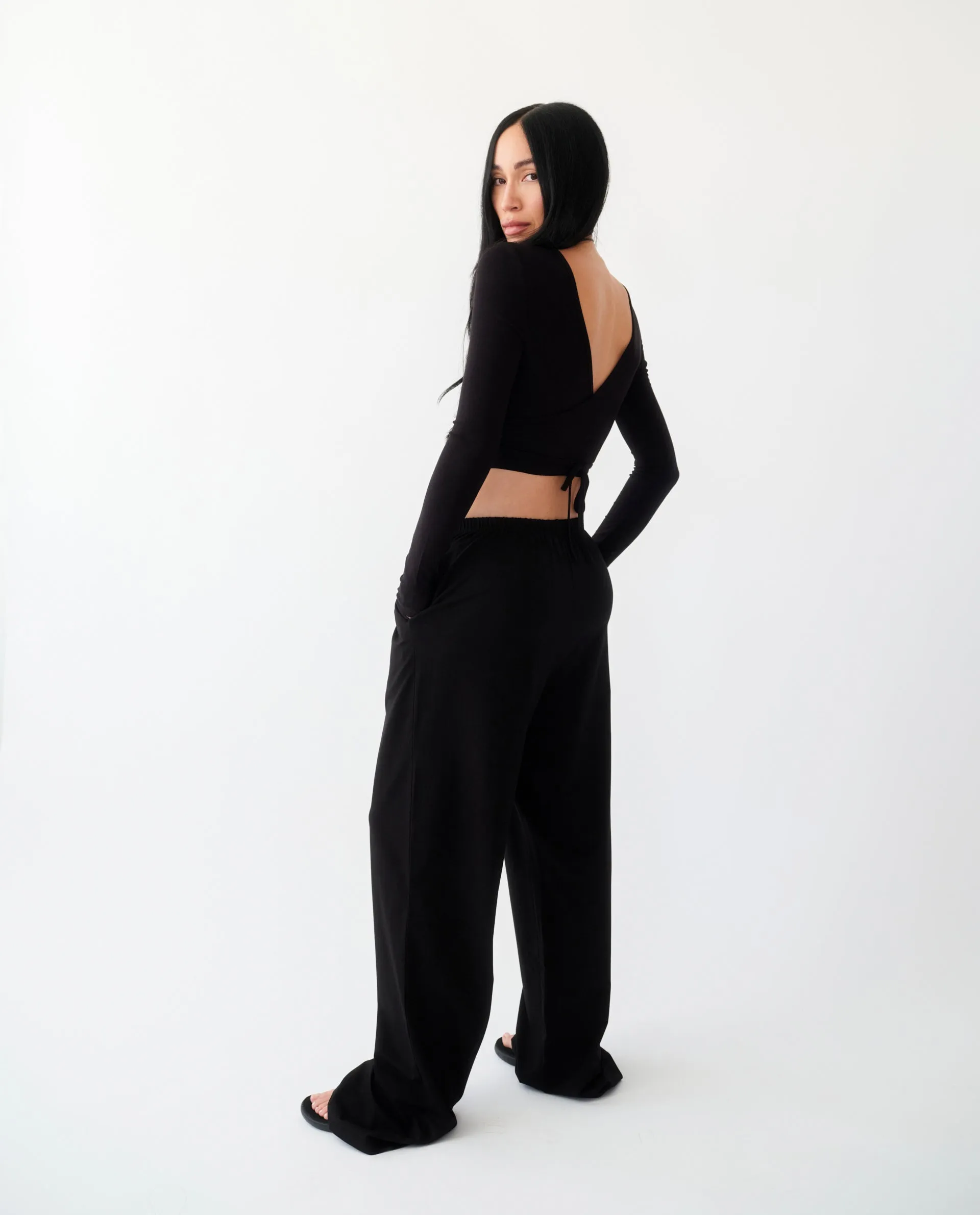 Wrap Cardigan - Black sold by Adanola product image thumbnail 4
