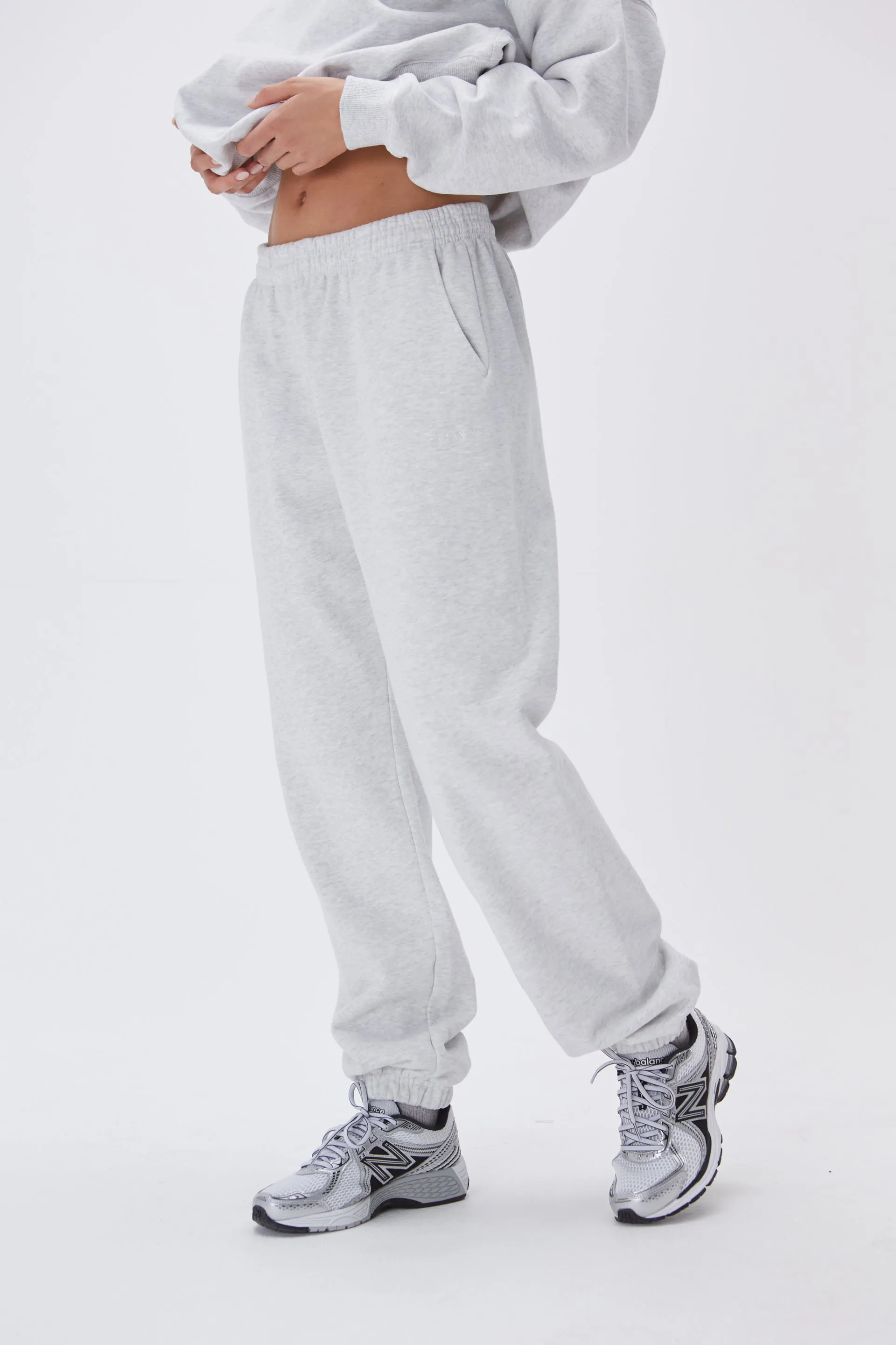 Sweatpants - Light Grey Melange sold by Adanola product image thumbnail 3