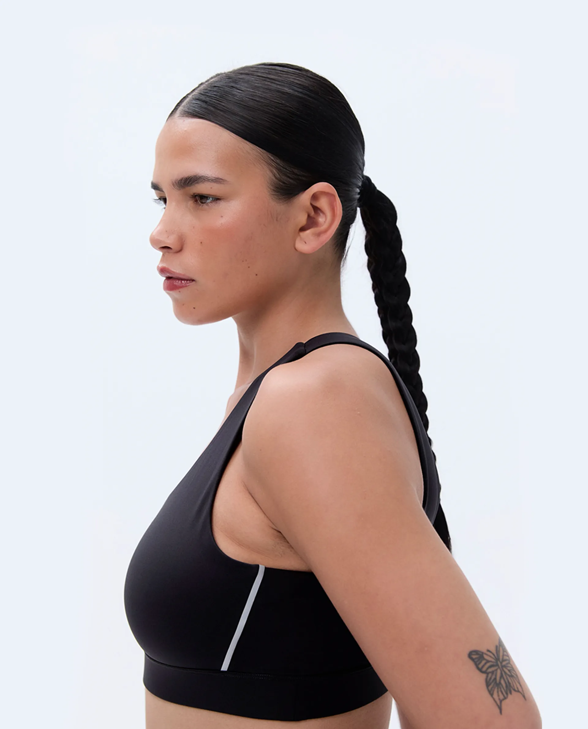 Mesh Open Back Bra - Black sold by Adanola product image thumbnail 3