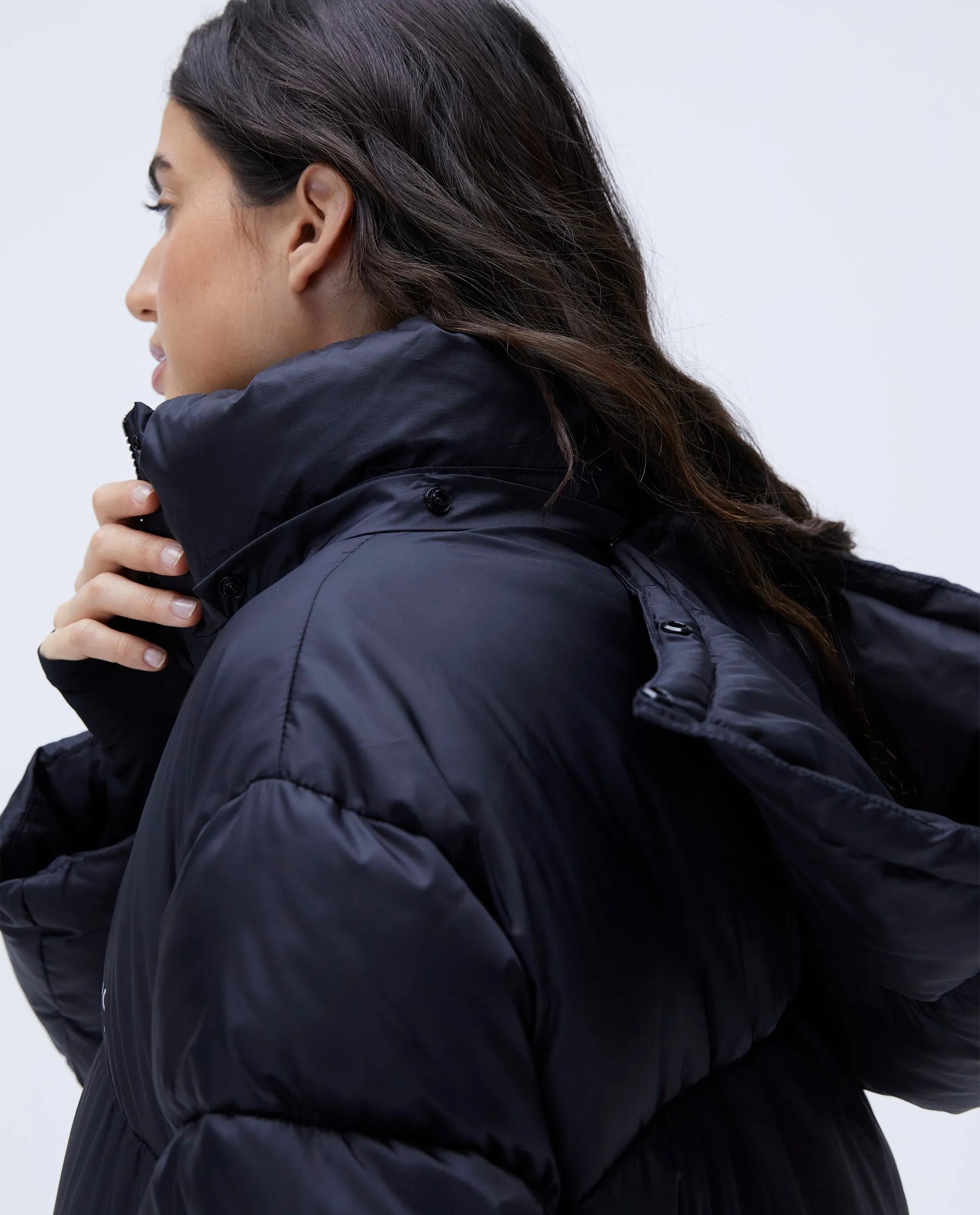 Oversized Puffer Jacket - Black | Parallel