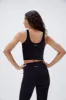 Ultimate Racer Front Scoop Back Top - Black sold by Adanola
