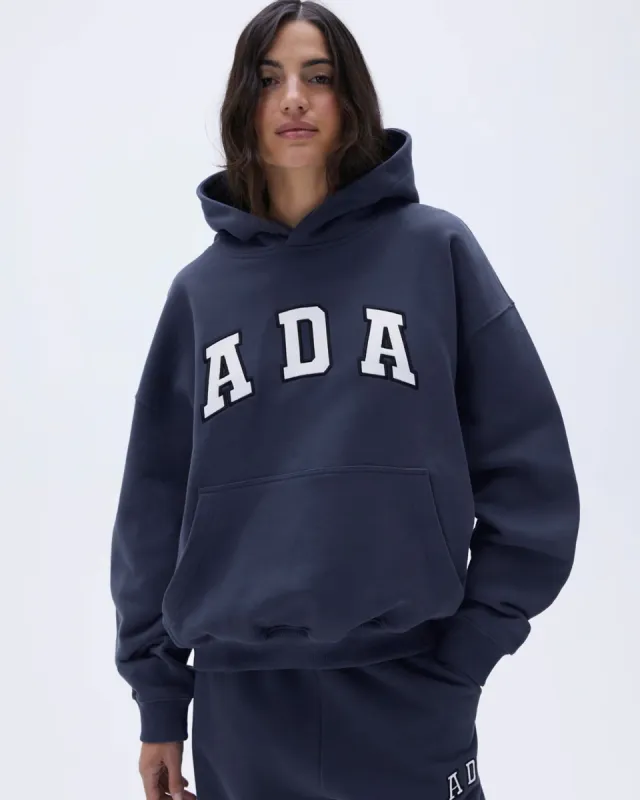 ADA Oversized Hoodie - Midnight Blue sold by Adanola