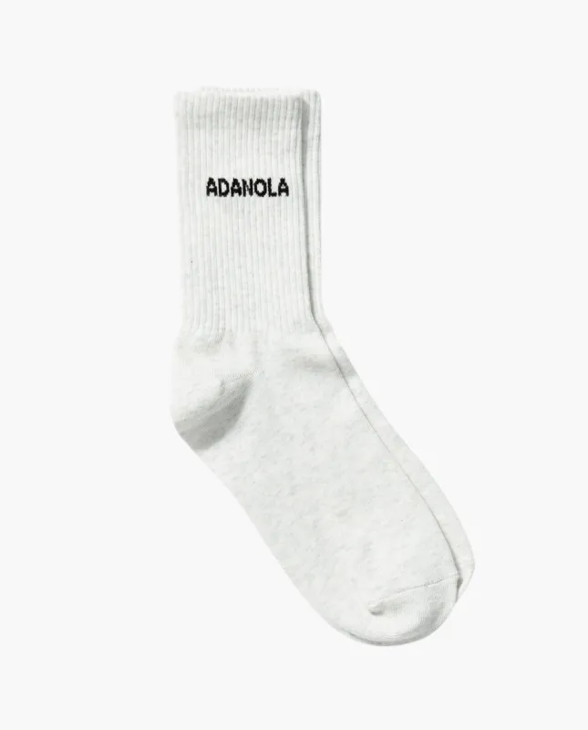 Socks - Light Grey Melange sold by Adanola