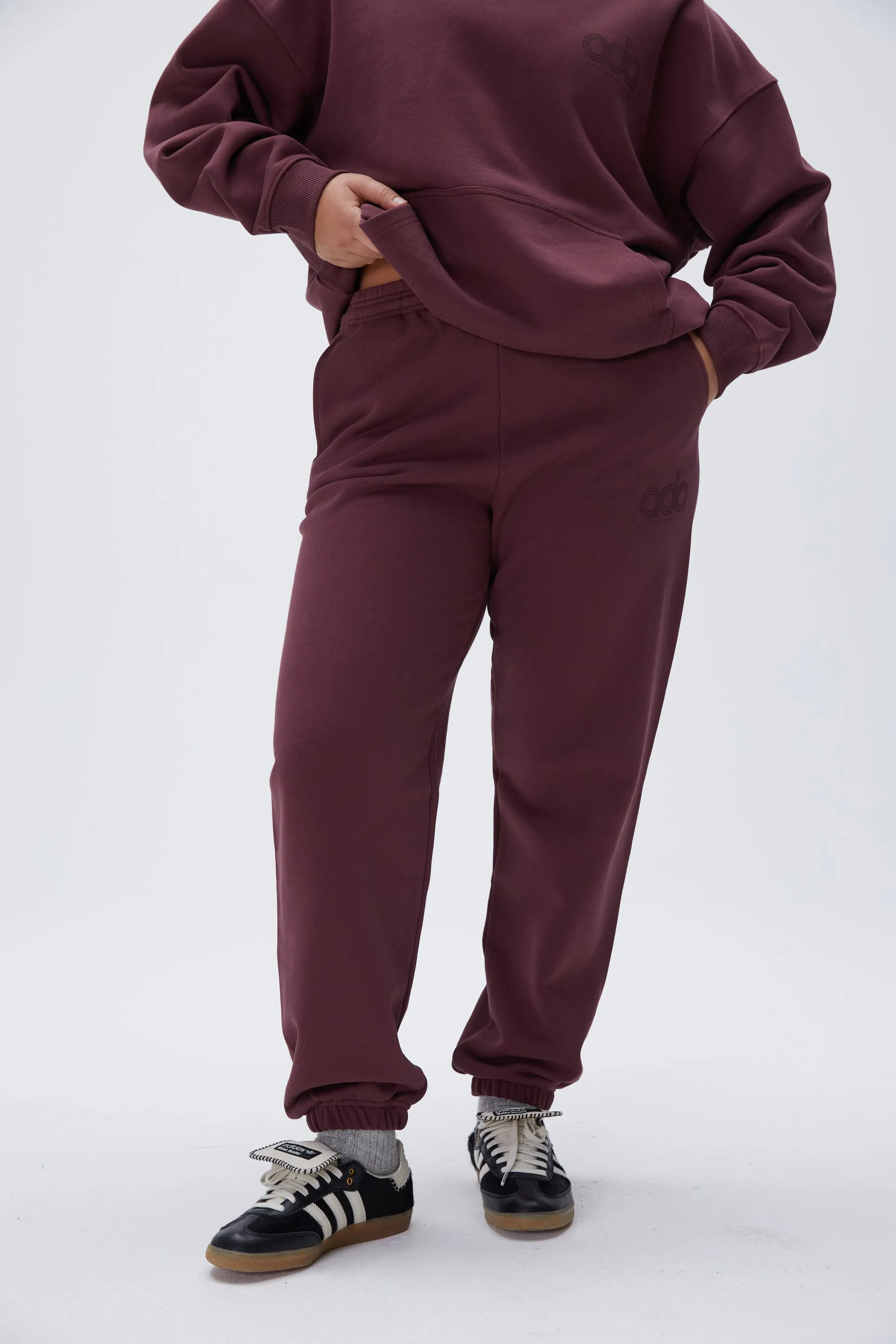 Performance Sweatpants - Burgundy sold by Adanola product image thumbnail 2