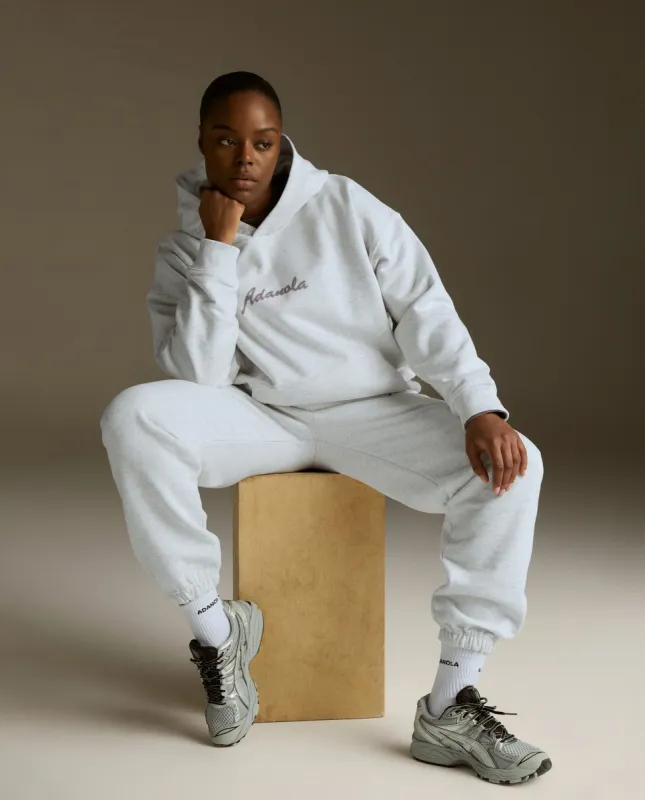 Freehand Oversized Hoodie -  Light Grey Melange sold by Adanola