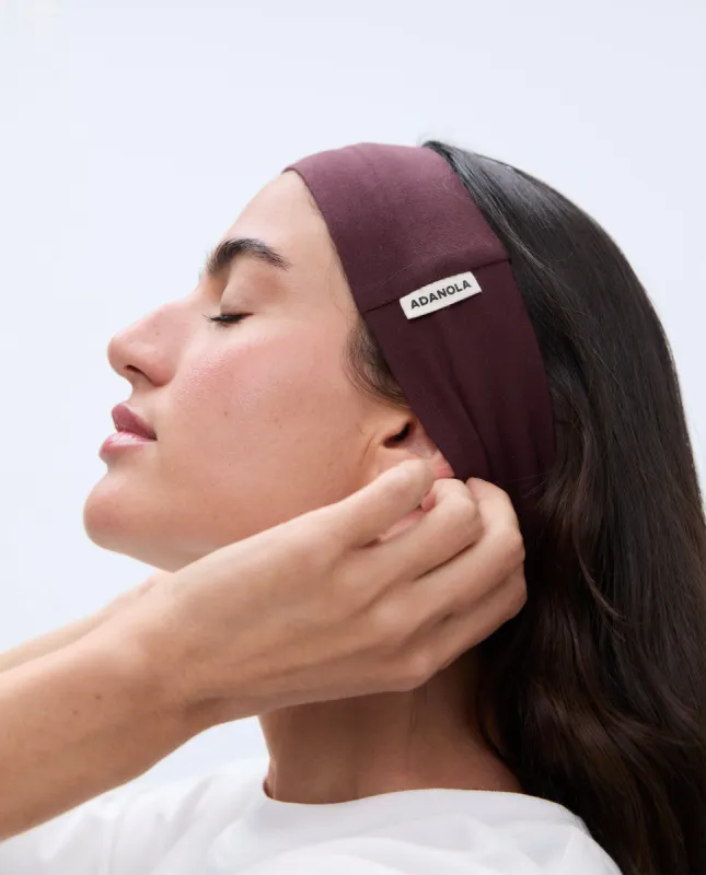 Jersey Headband - Burgundy sold by Adanola