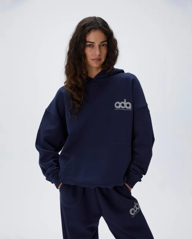 Performance Oversized Hoodie - Navy Blue sold by Adanola