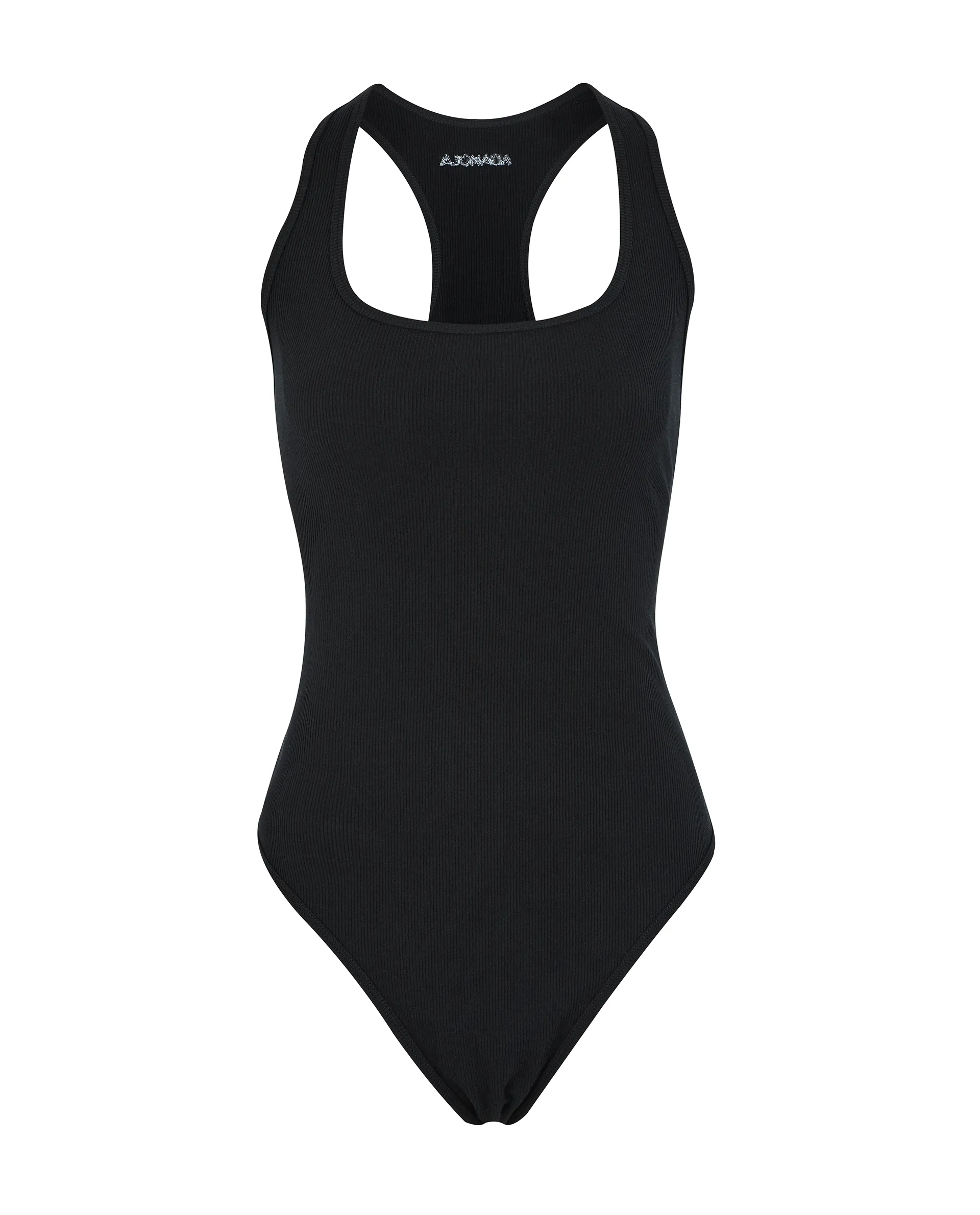 Rib Racer Back Bodysuit- Black sold by Adanola product image thumbnail 5