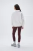 Performance Oversized Funnel Neck Zip Sweatshirt - Marshmallow White sold by Adanola