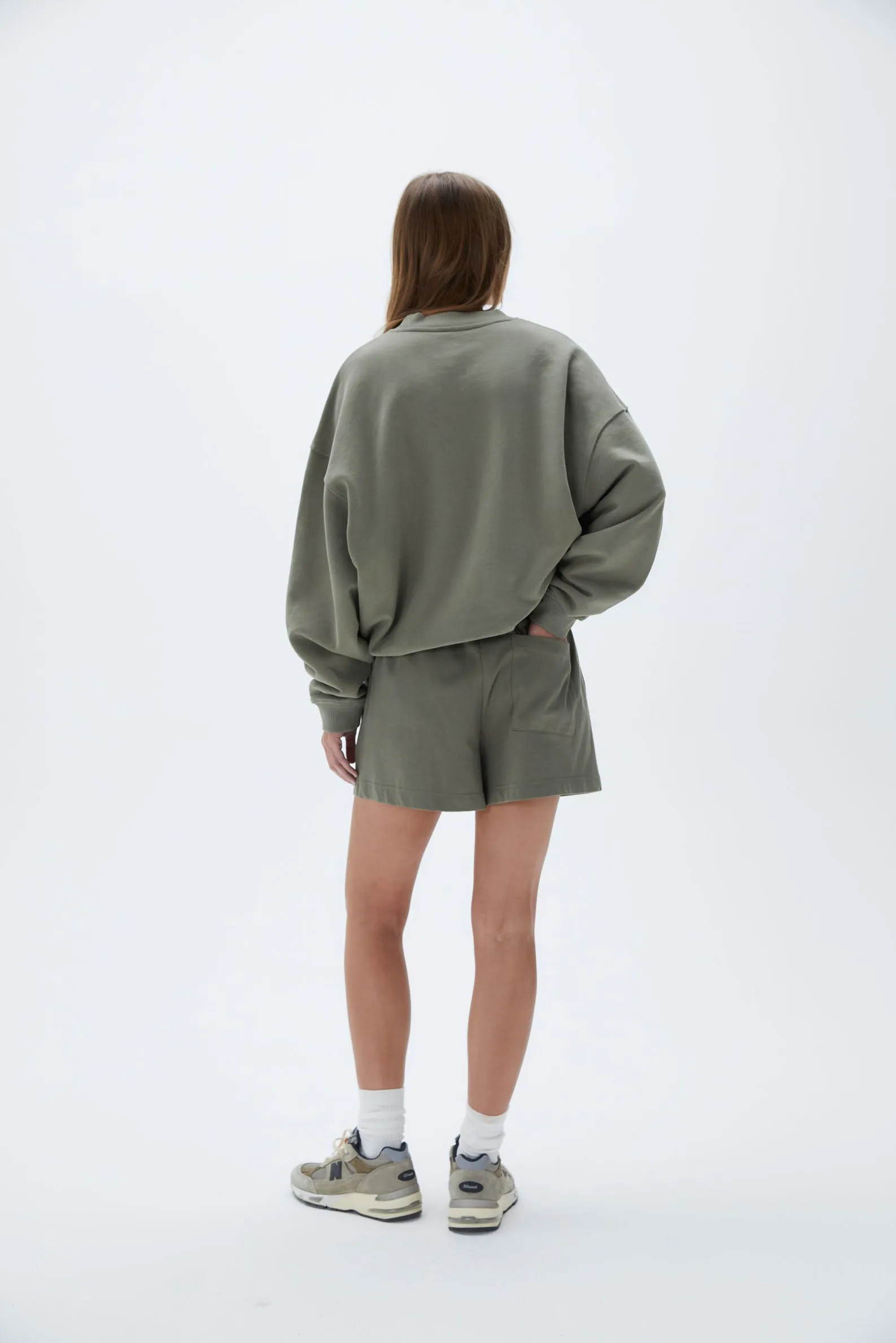Vacation Relaxed Sweatshirt - Olive Green sold by Adanola product image thumbnail 3