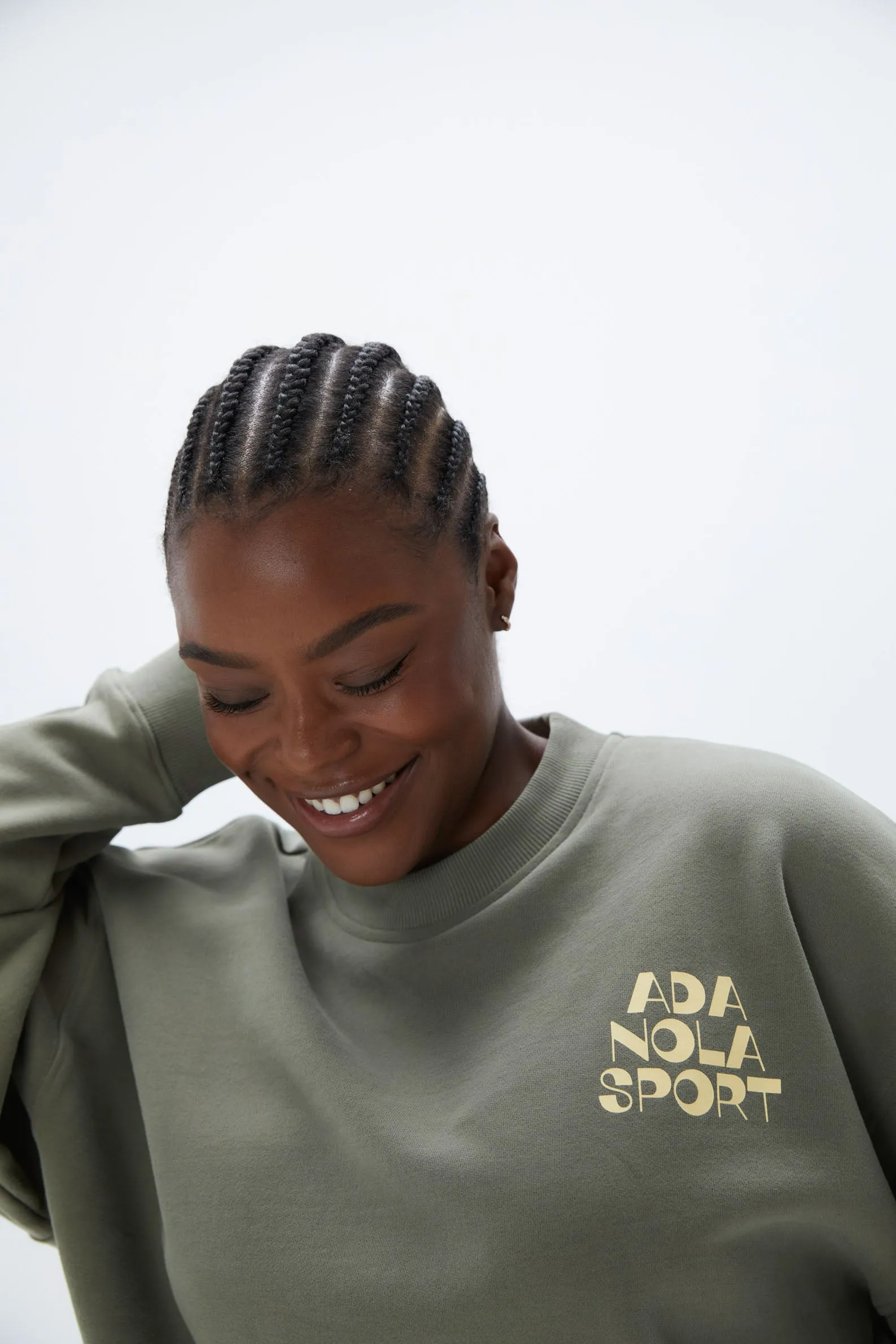 Vacation Relaxed Sweatshirt - Olive Green sold by Adanola product image thumbnail 2