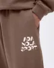 Retro Straight Leg Sweatpants - Pebble Brown/Marshmallow White sold by Adanola