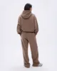 Retro Straight Leg Sweatpants - Pebble Brown/Marshmallow White sold by Adanola
