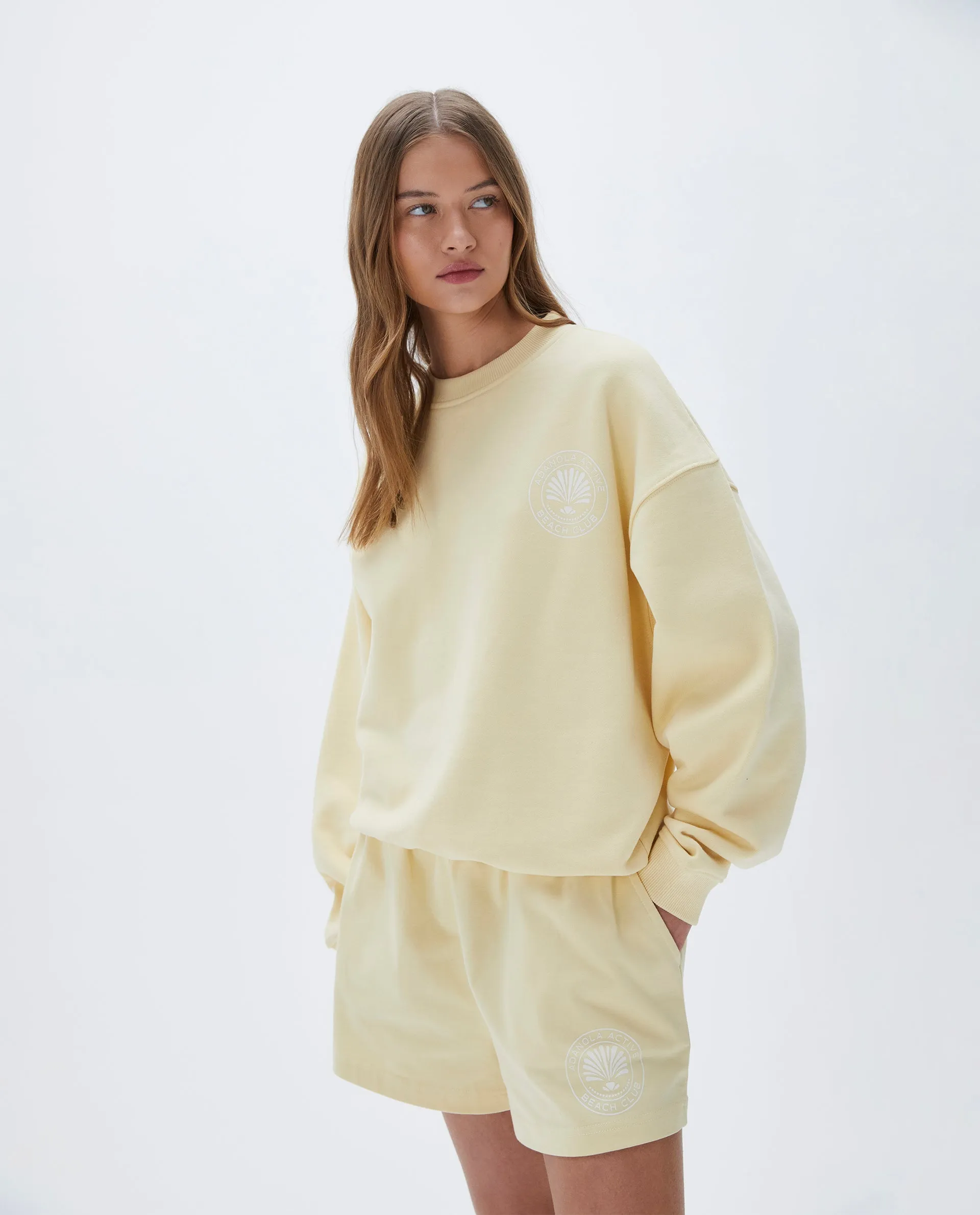 Vacation Relaxed Sweatshirt - Butter Yellow sold by Adanola