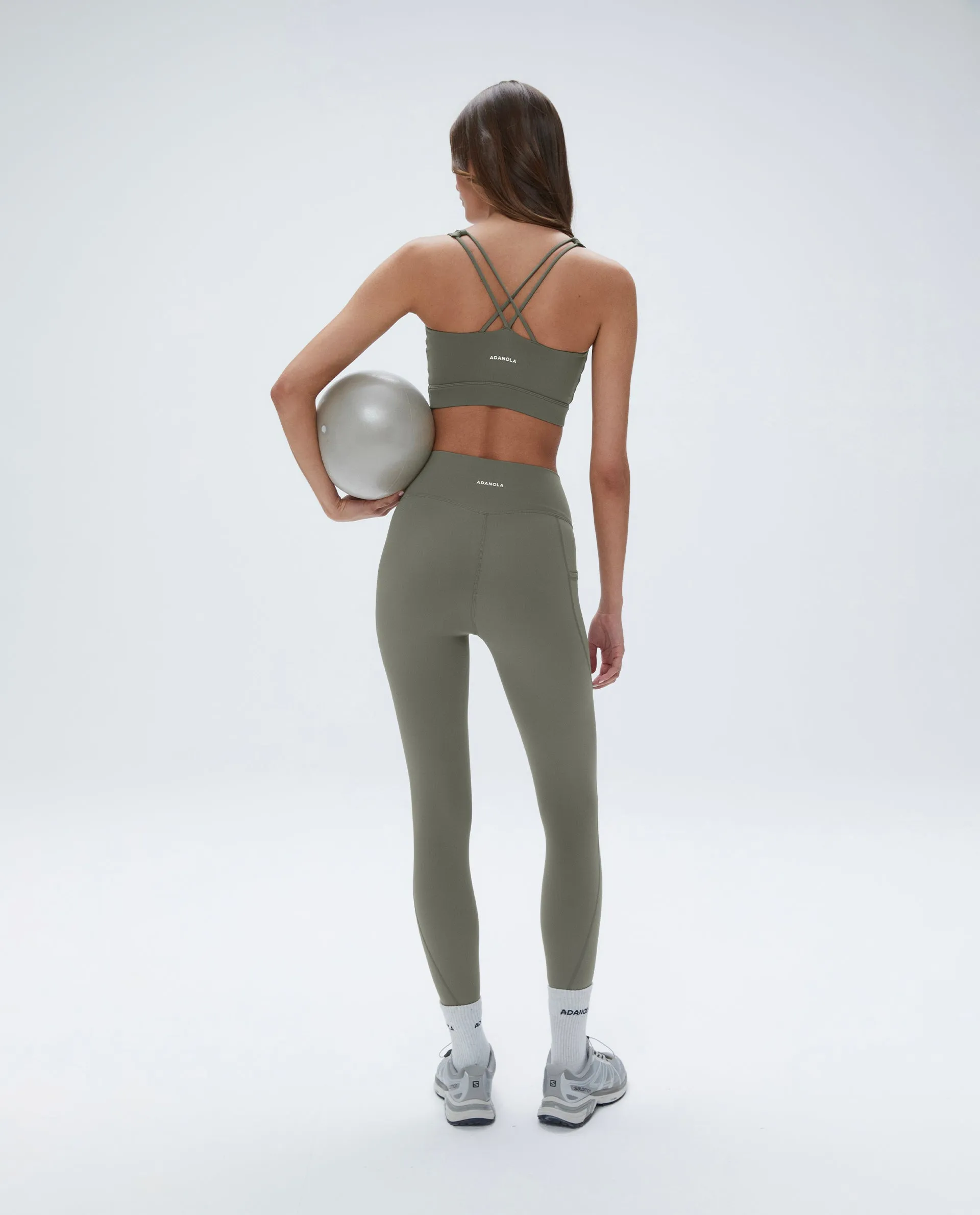 Ultimate Cross Back Bra - Olive Green sold by Adanola product image thumbnail 4