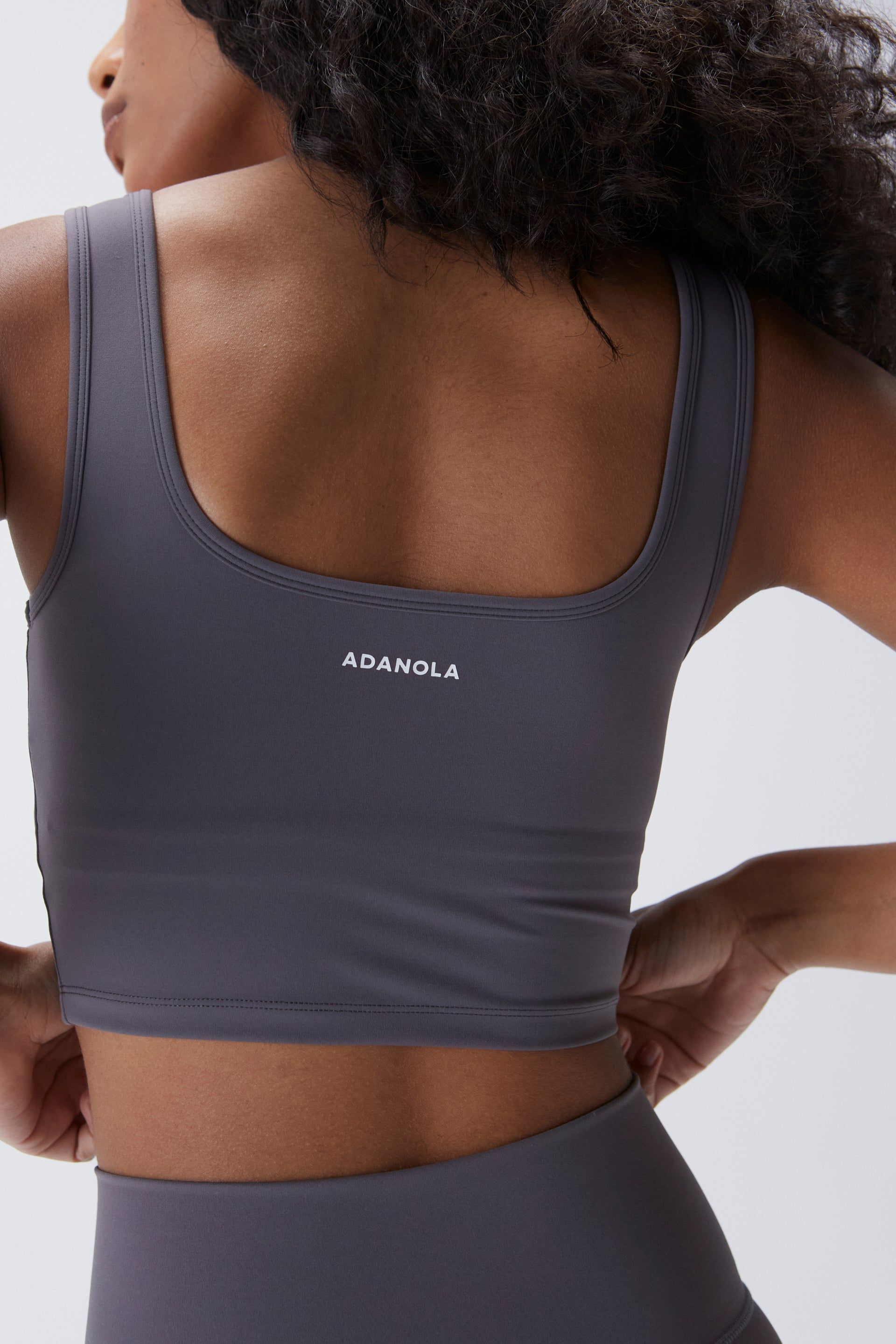 Square Neck Bra - Dark Grey sold by Adanola product image thumbnail 2