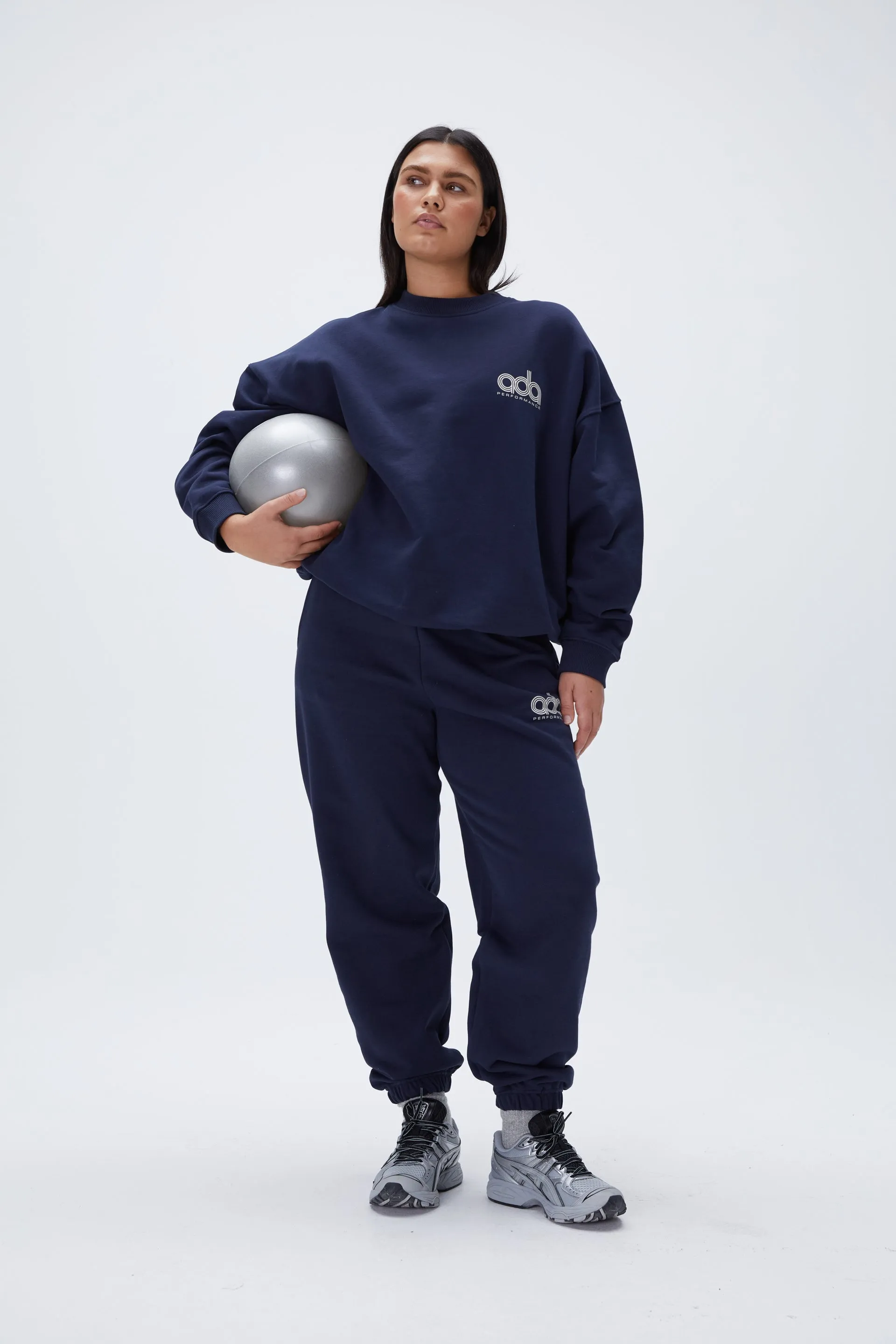 Performance Oversized Sweatshirt - Navy Blue sold by Adanola product image thumbnail 3