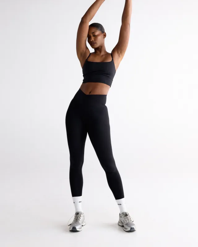Ultimate Wrap Leggings - Black made by Adanola