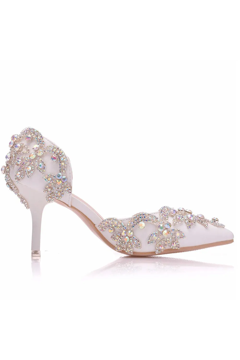 Woman's Wedding Shoes Pointed Toe rhinestone Stiletto sold by KissProm