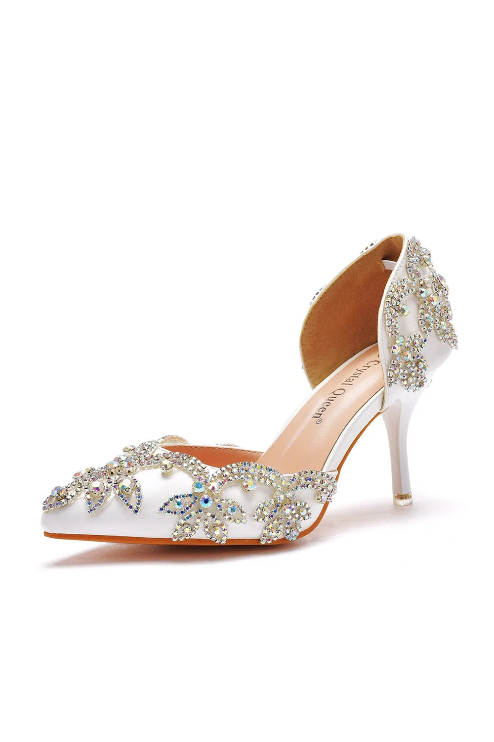 Woman's Wedding Shoes Pointed Toe rhinestone Stiletto sold by KissProm product image thumbnail 3