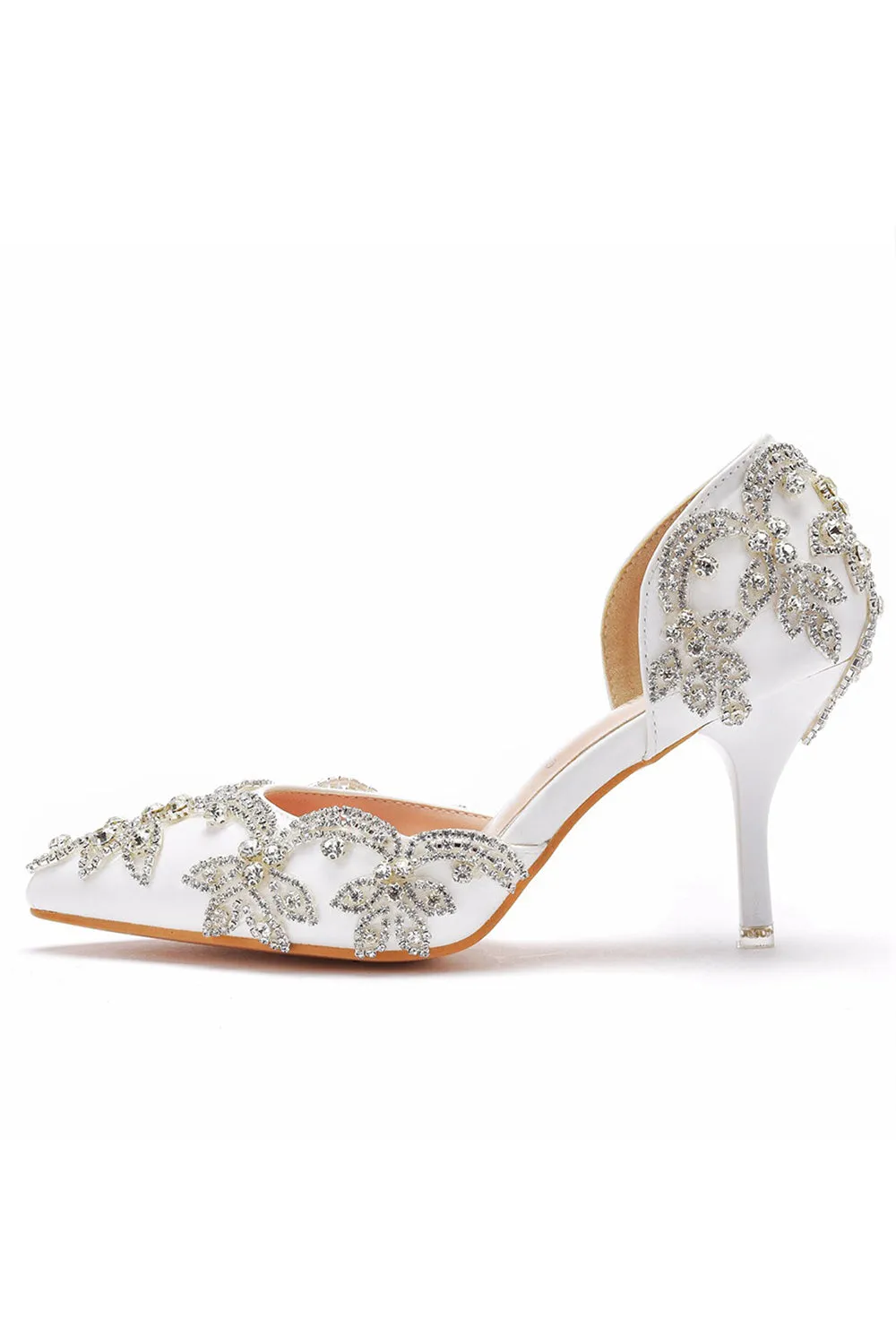 Woman's Wedding Shoes Pointed Toe rhinestone Stiletto sold by KissProm product image thumbnail 2
