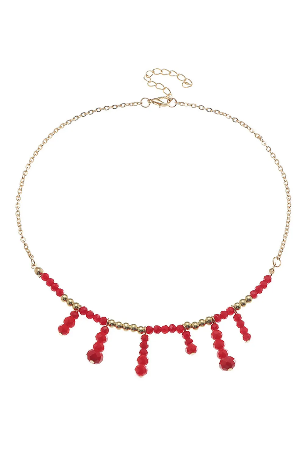 Boho Style Red Necklace sold by KissProm product image thumbnail 3