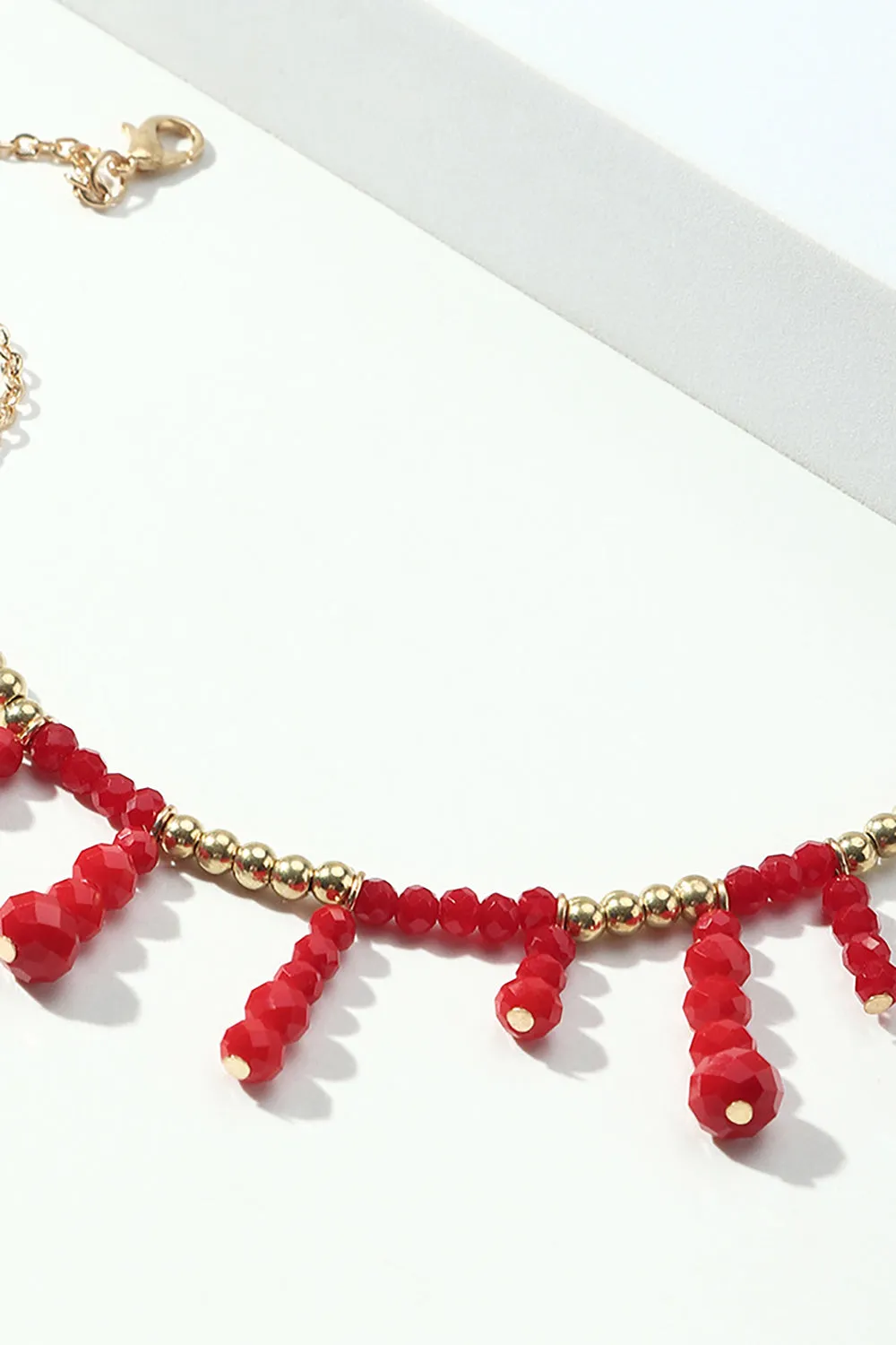 Boho Style Red Necklace sold by KissProm product image thumbnail 5