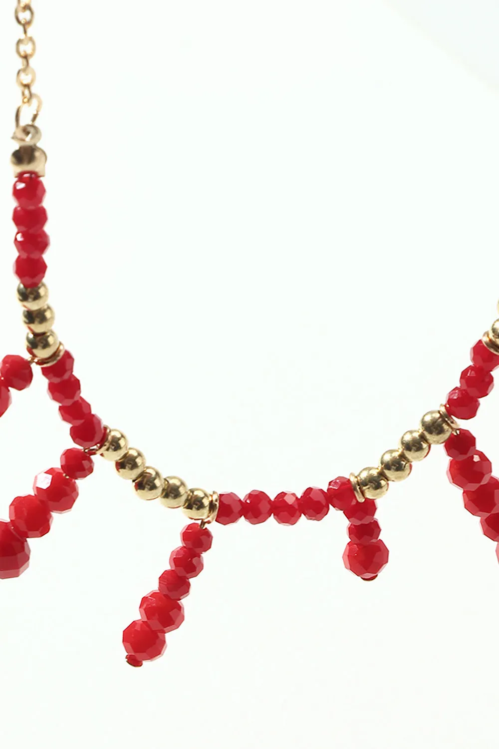 Boho Style Red Necklace sold by KissProm product image thumbnail 2