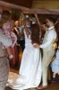 Elegant Square Neck White Satin Wedding Dresses sold by KissProm